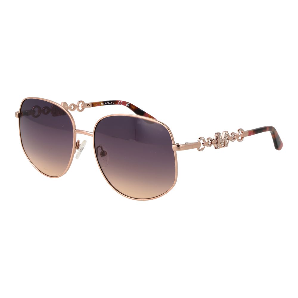 Rose Gold Metal Sunglasses