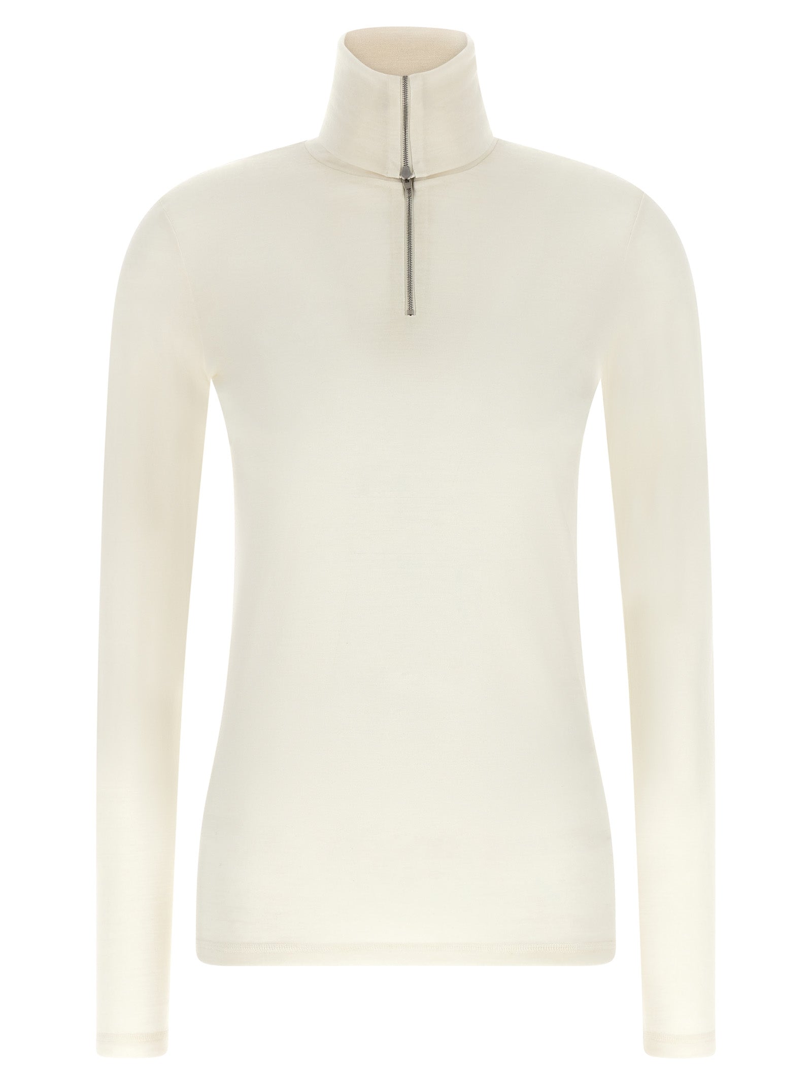 White Polyester Cardigan