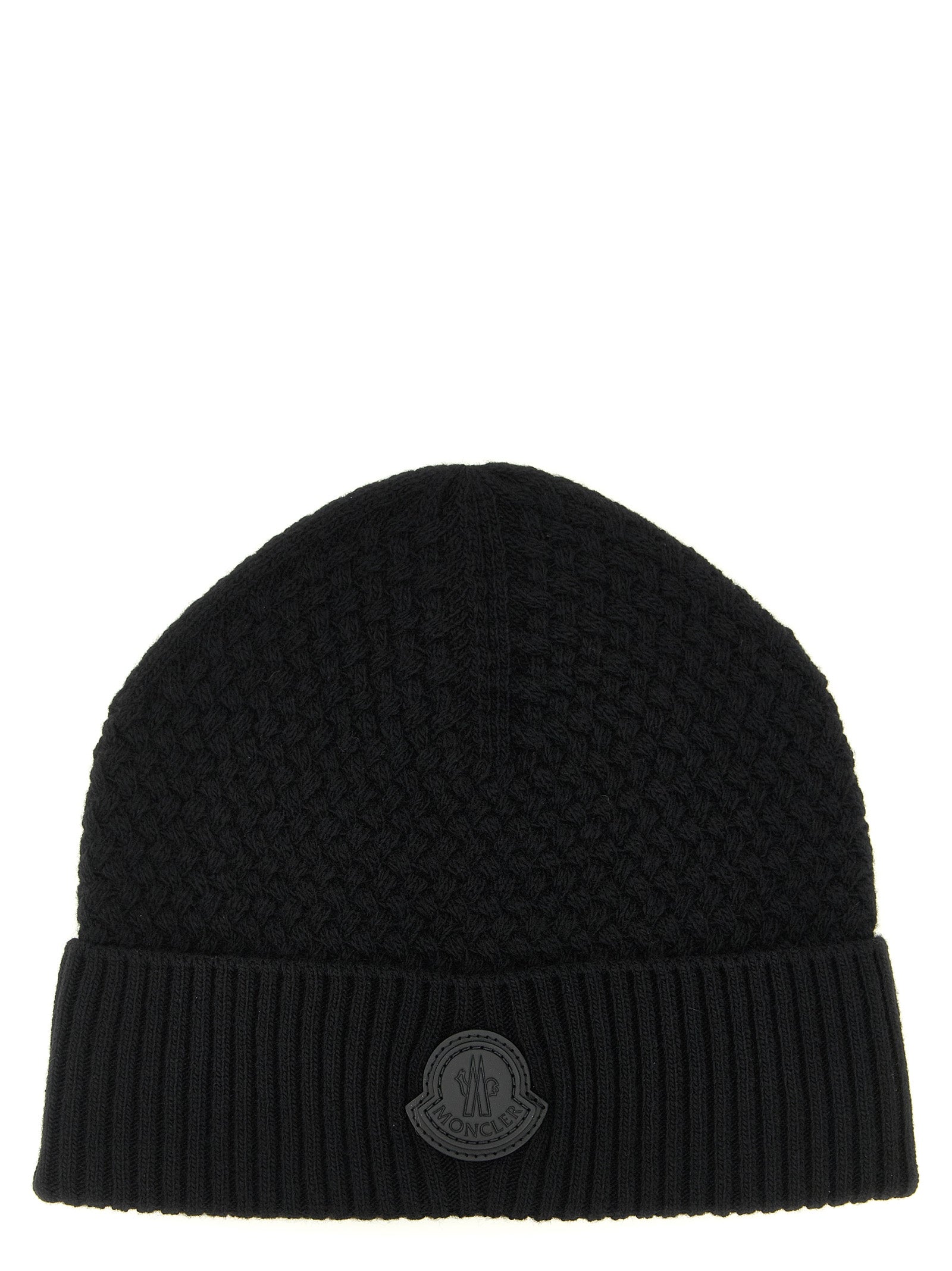 Black Leather Beanie