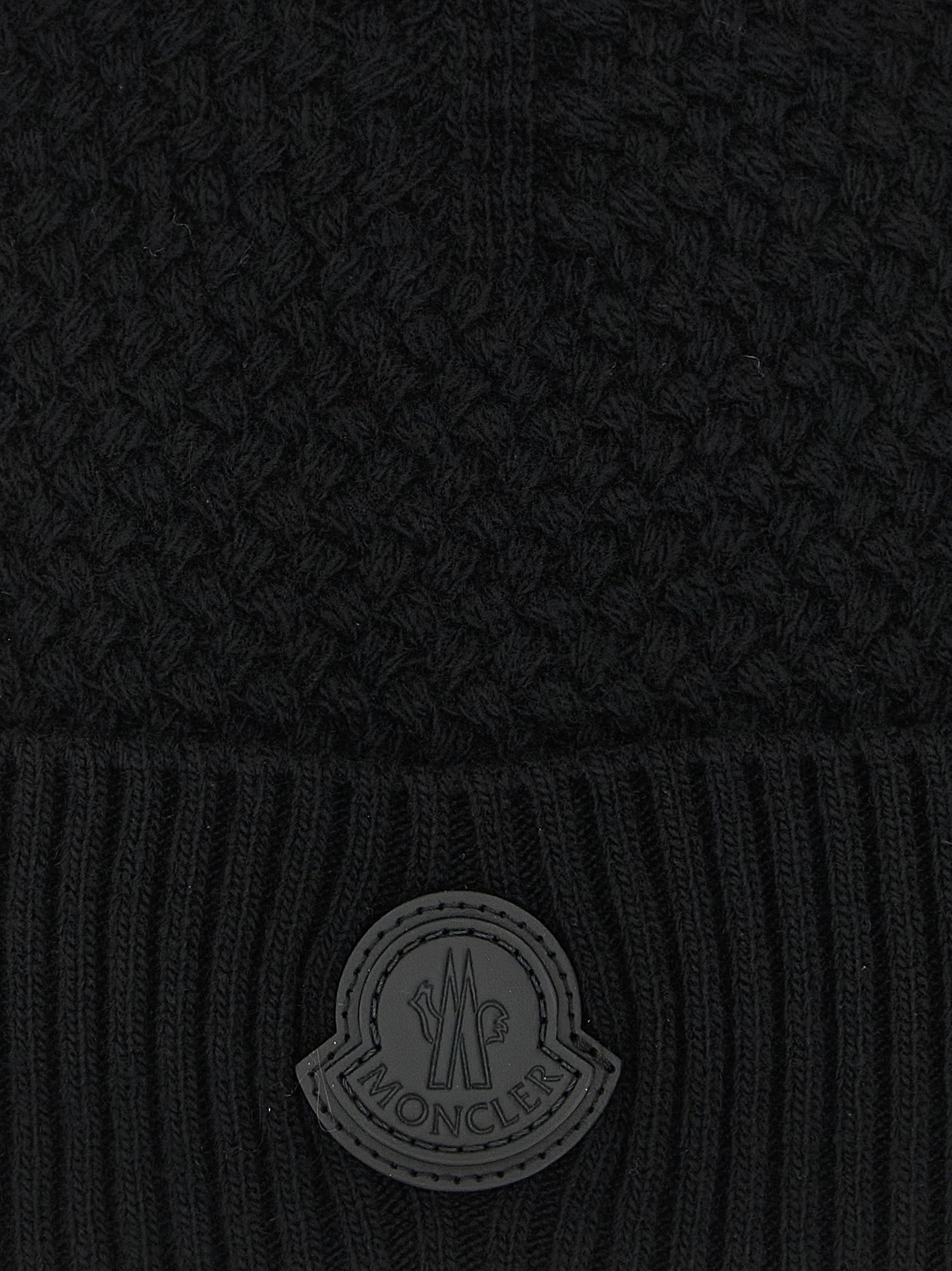 Black Leather Beanie
