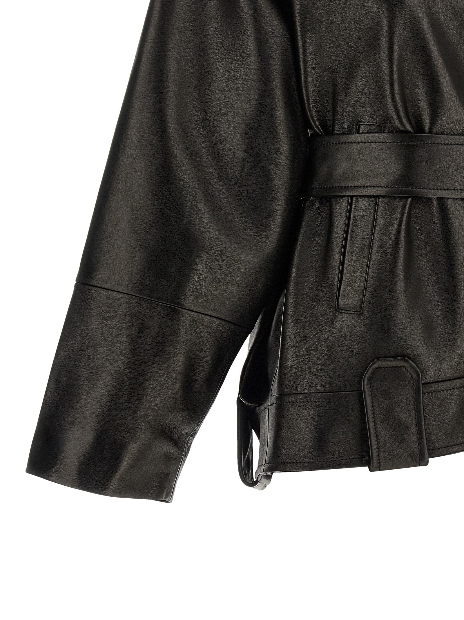 Black Lamb Leather Leather Jacket