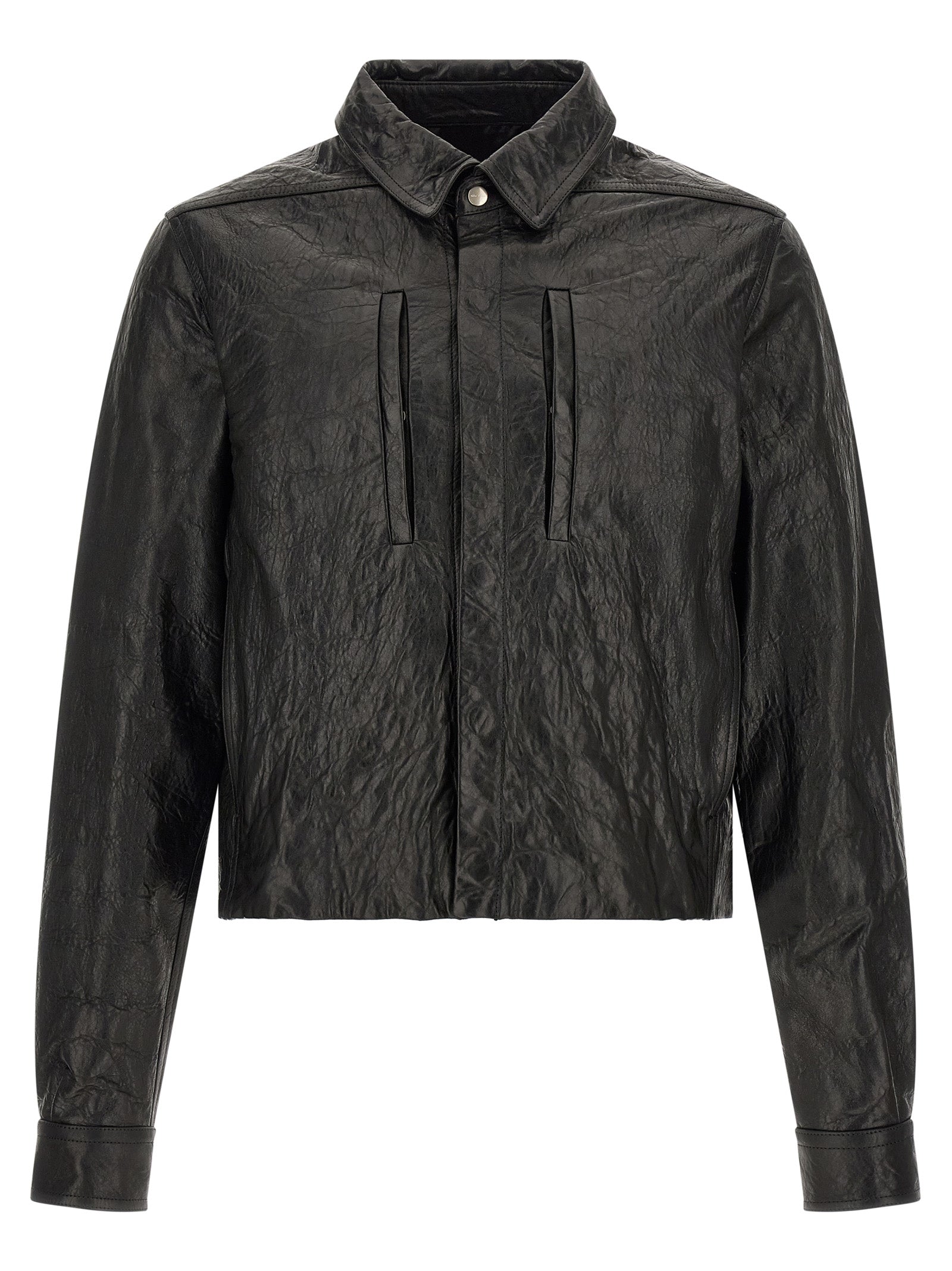 Black Lamb Leather Leather Jacket