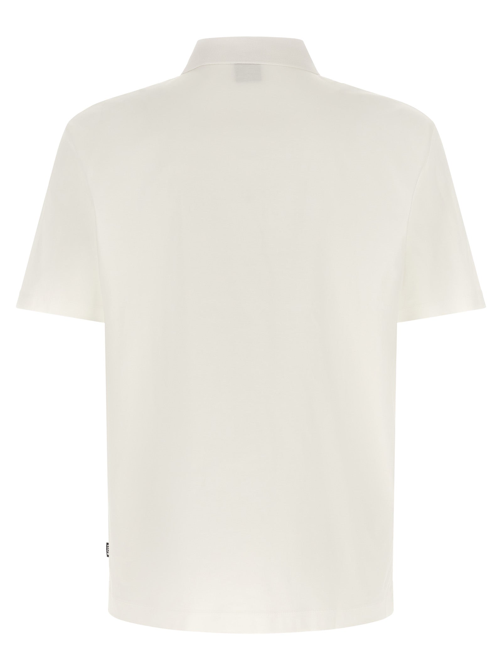 White Cotton Polo Shirt