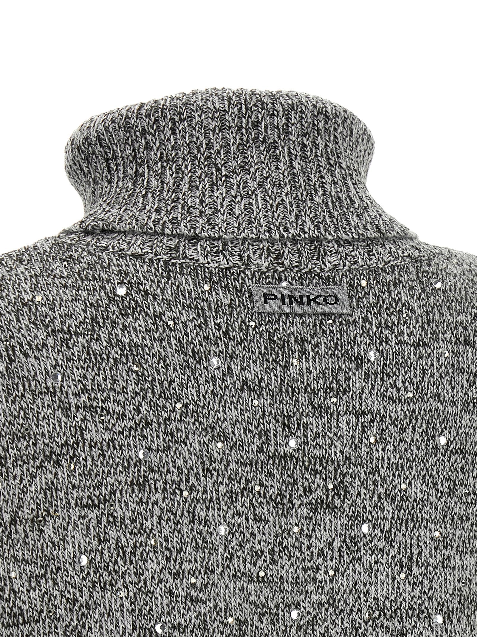 Gray Polyester Cardigan