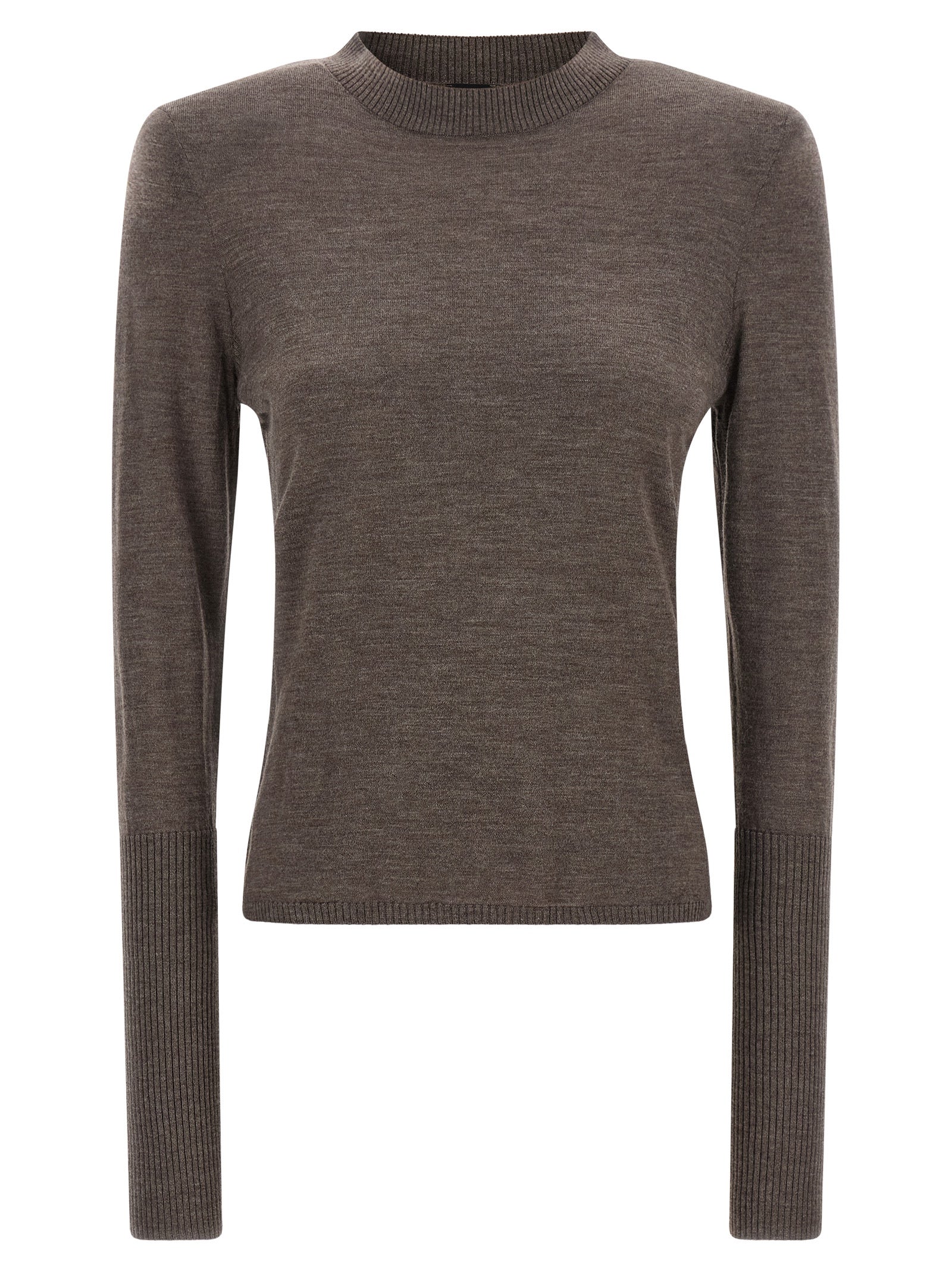 Brown Wool Cardigan