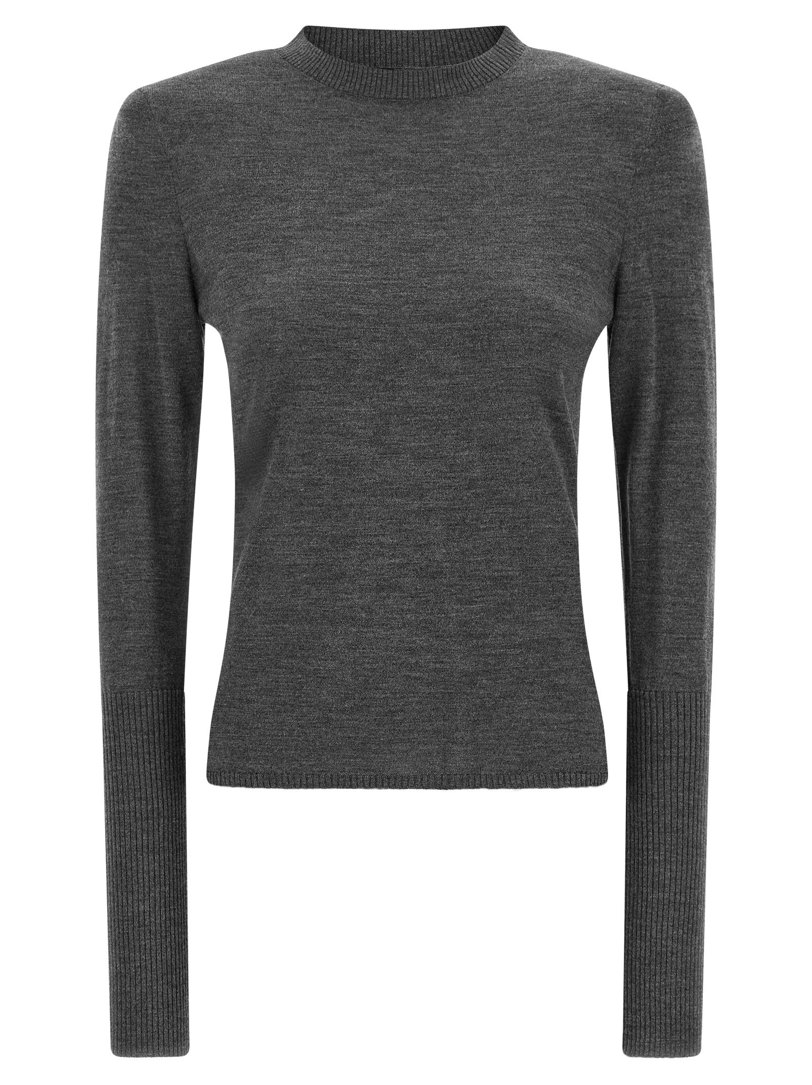 Gray Wool Cardigan