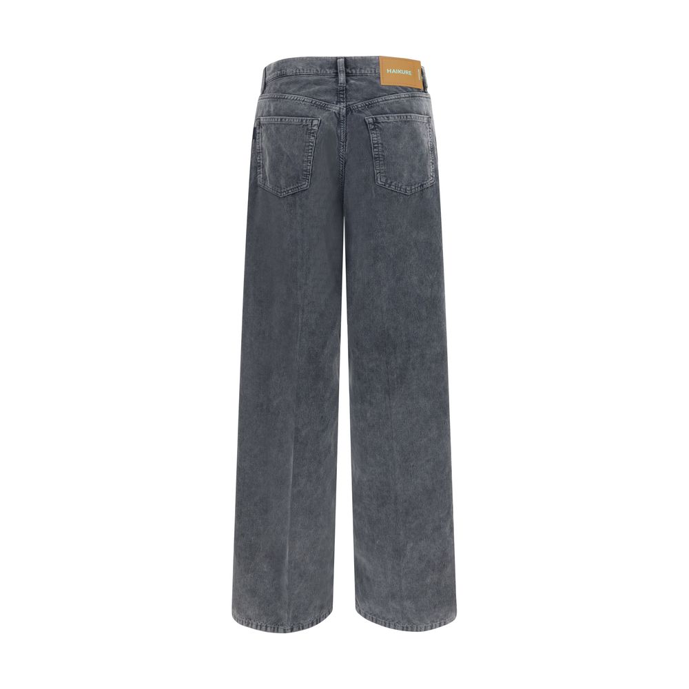 Gray Cotton Casual Pants