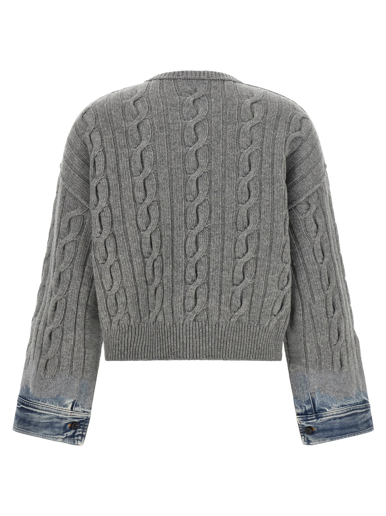 Gray Cotton Cardigan