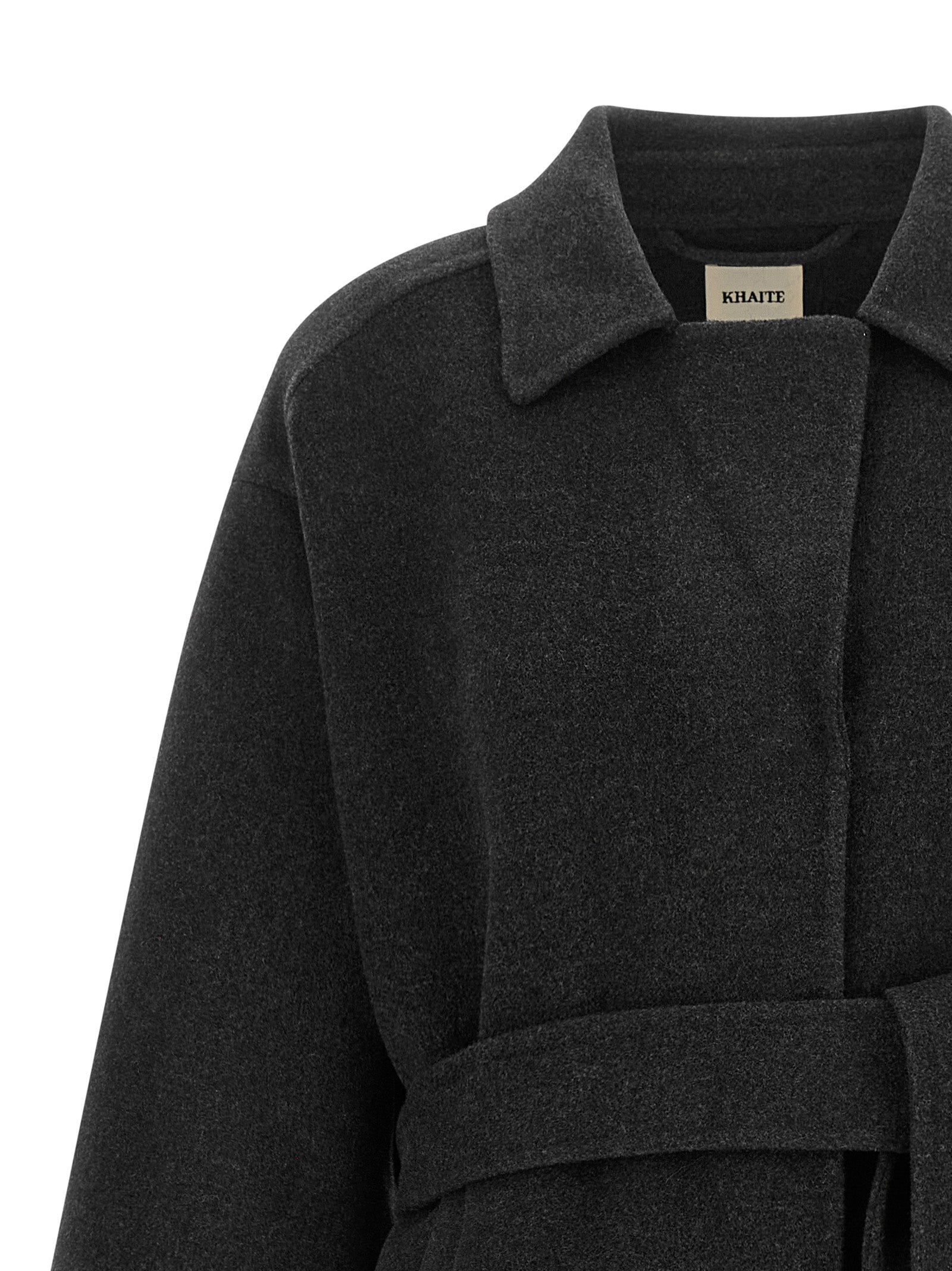 Gray Wool Full-Length Jacket