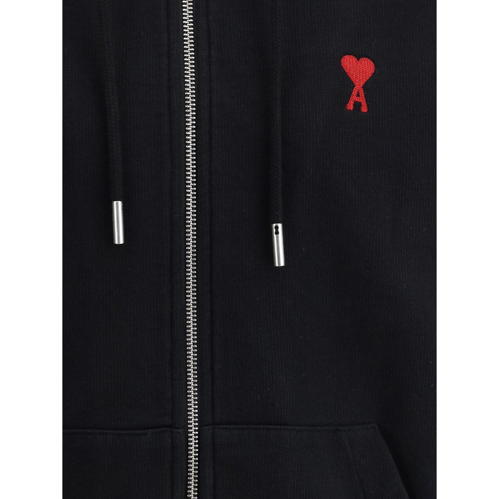 Black Cotton Sweatshirt