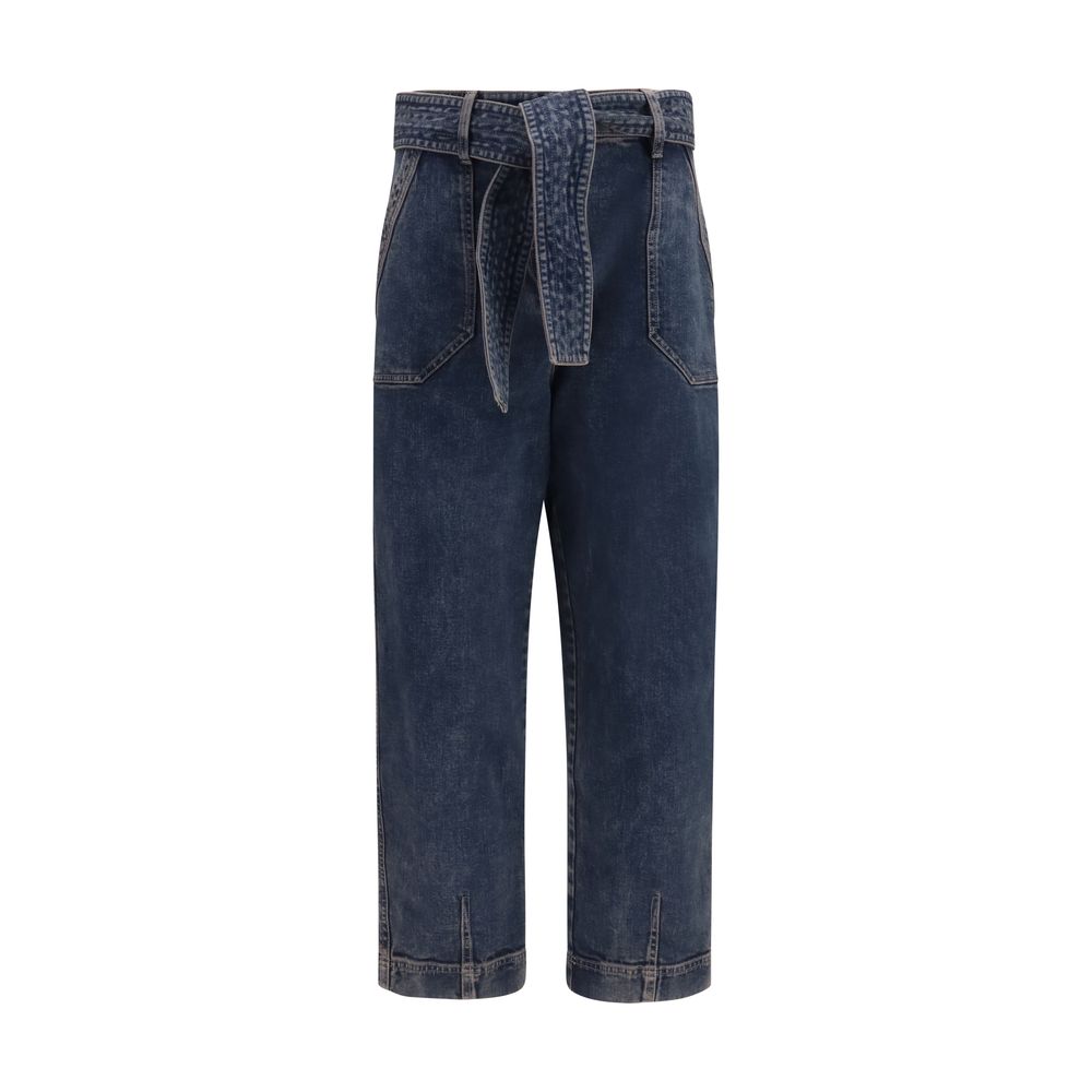 Blue Cotton Jeans Denim