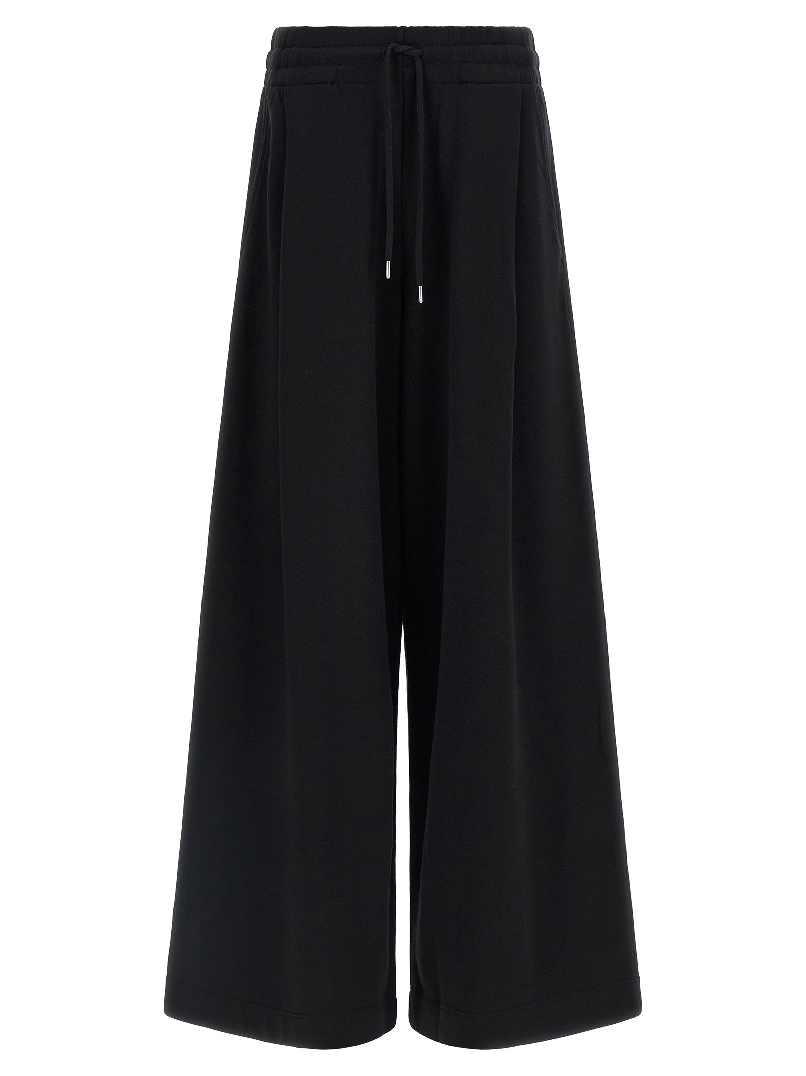 Black Cotton Athletic Pants