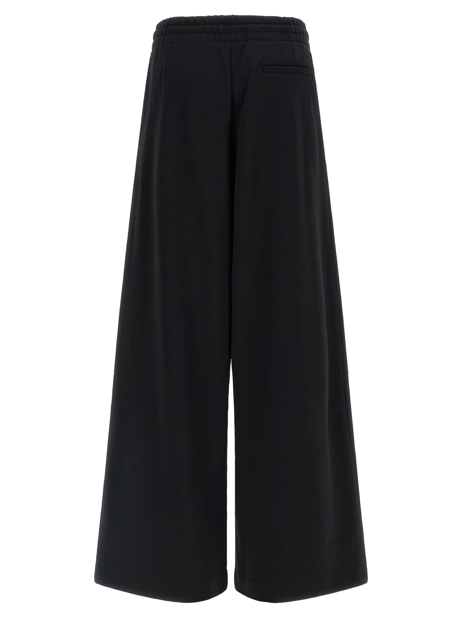 Black Cotton Athletic Pants