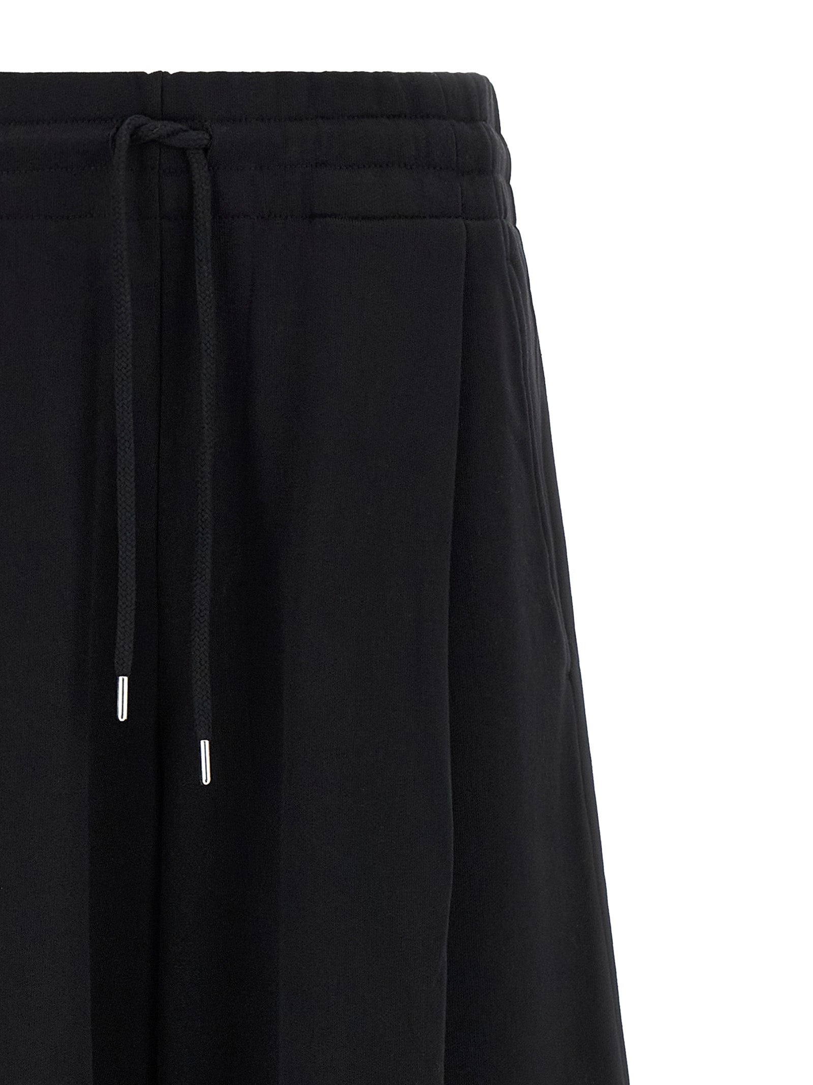 Black Cotton Athletic Pants
