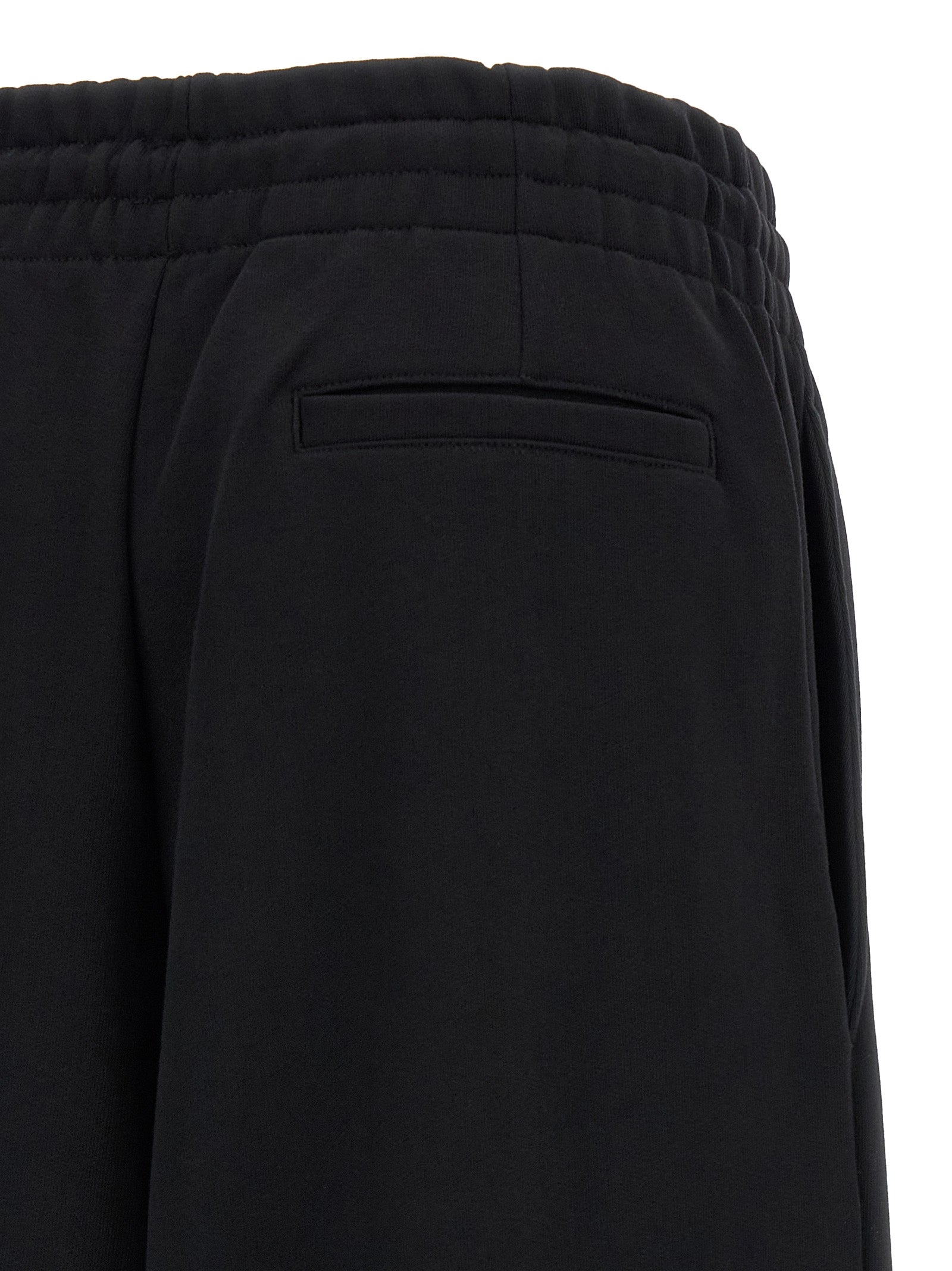 Black Cotton Athletic Pants