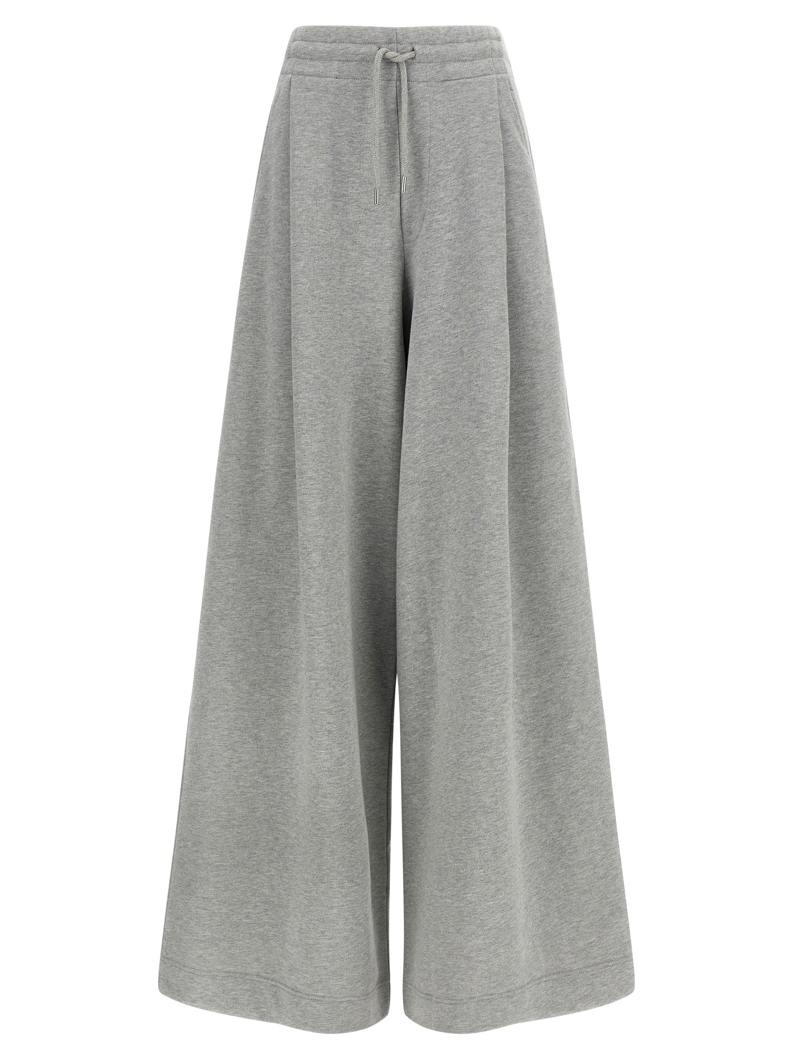 Gray Cotton Casual Pants