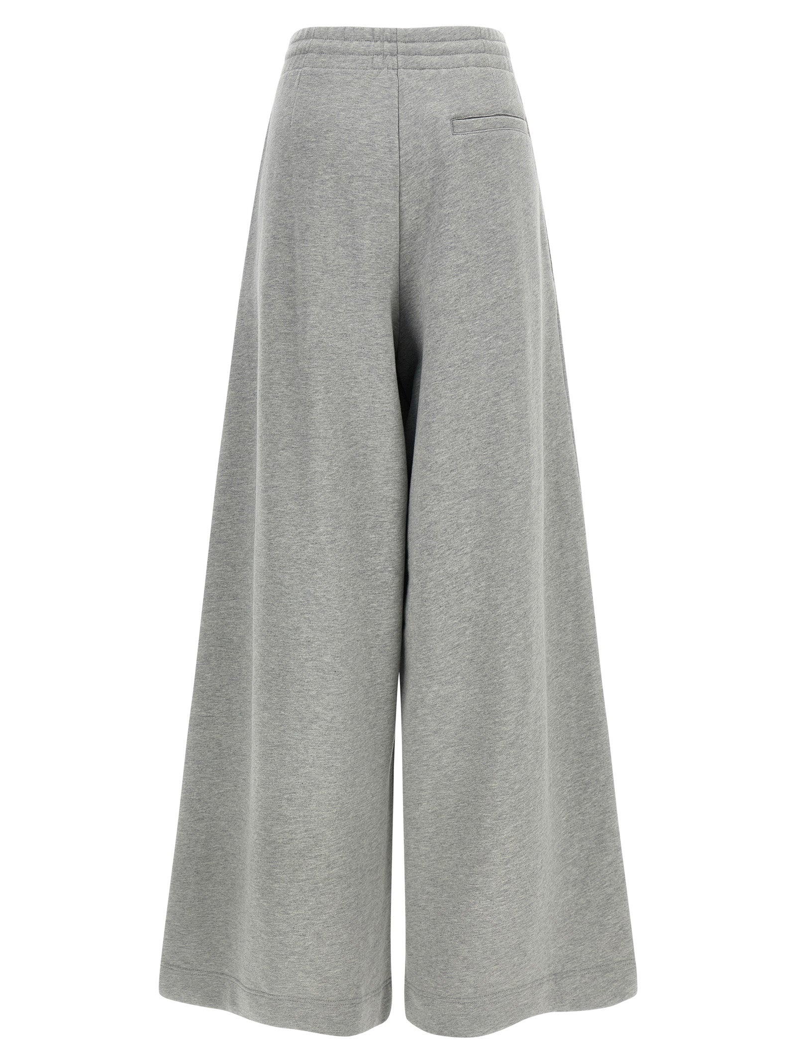 Gray Cotton Casual Pants
