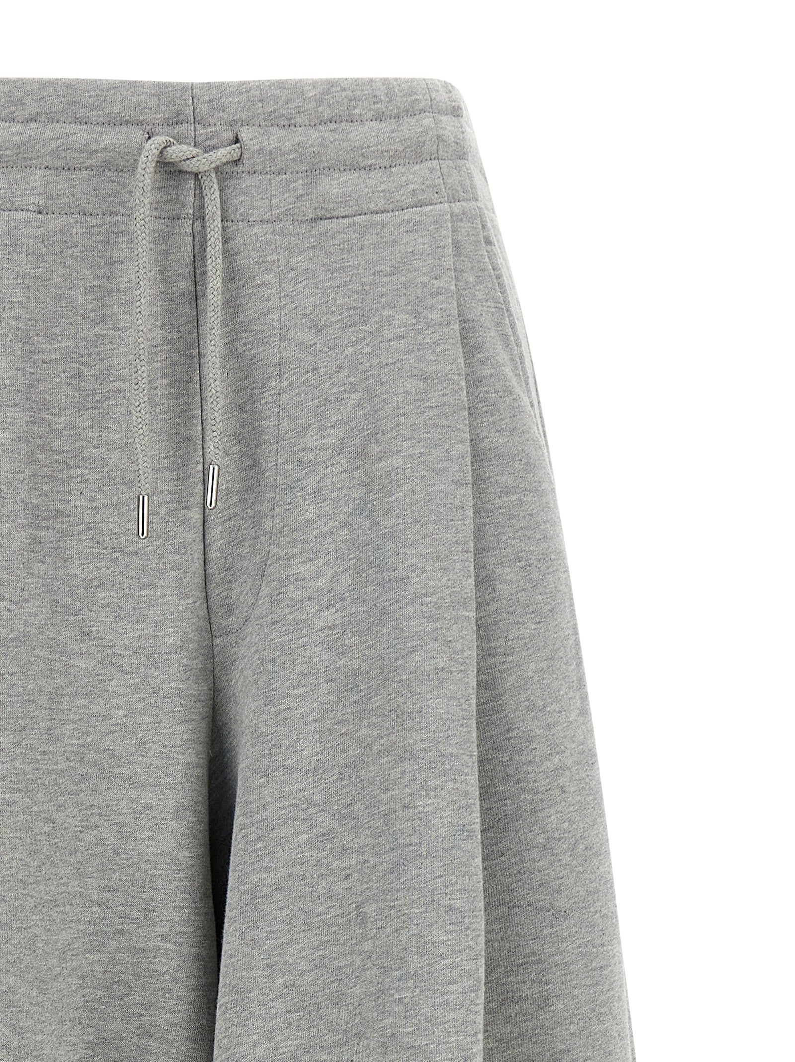 Gray Cotton Casual Pants