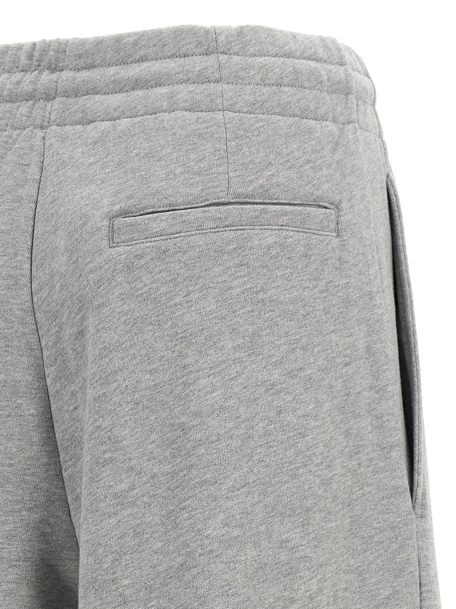 Gray Cotton Casual Pants