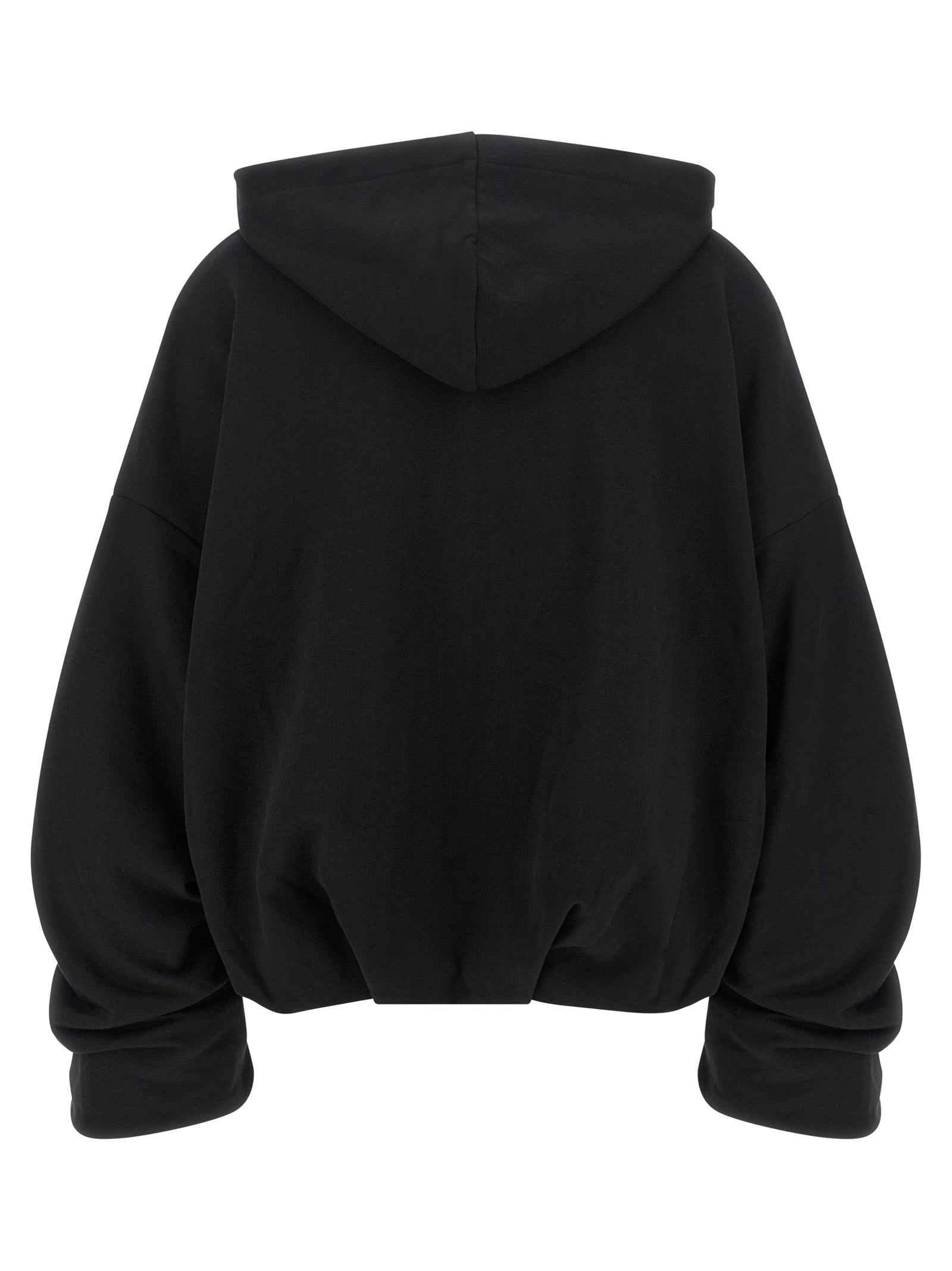 Black Cotton Hoodie