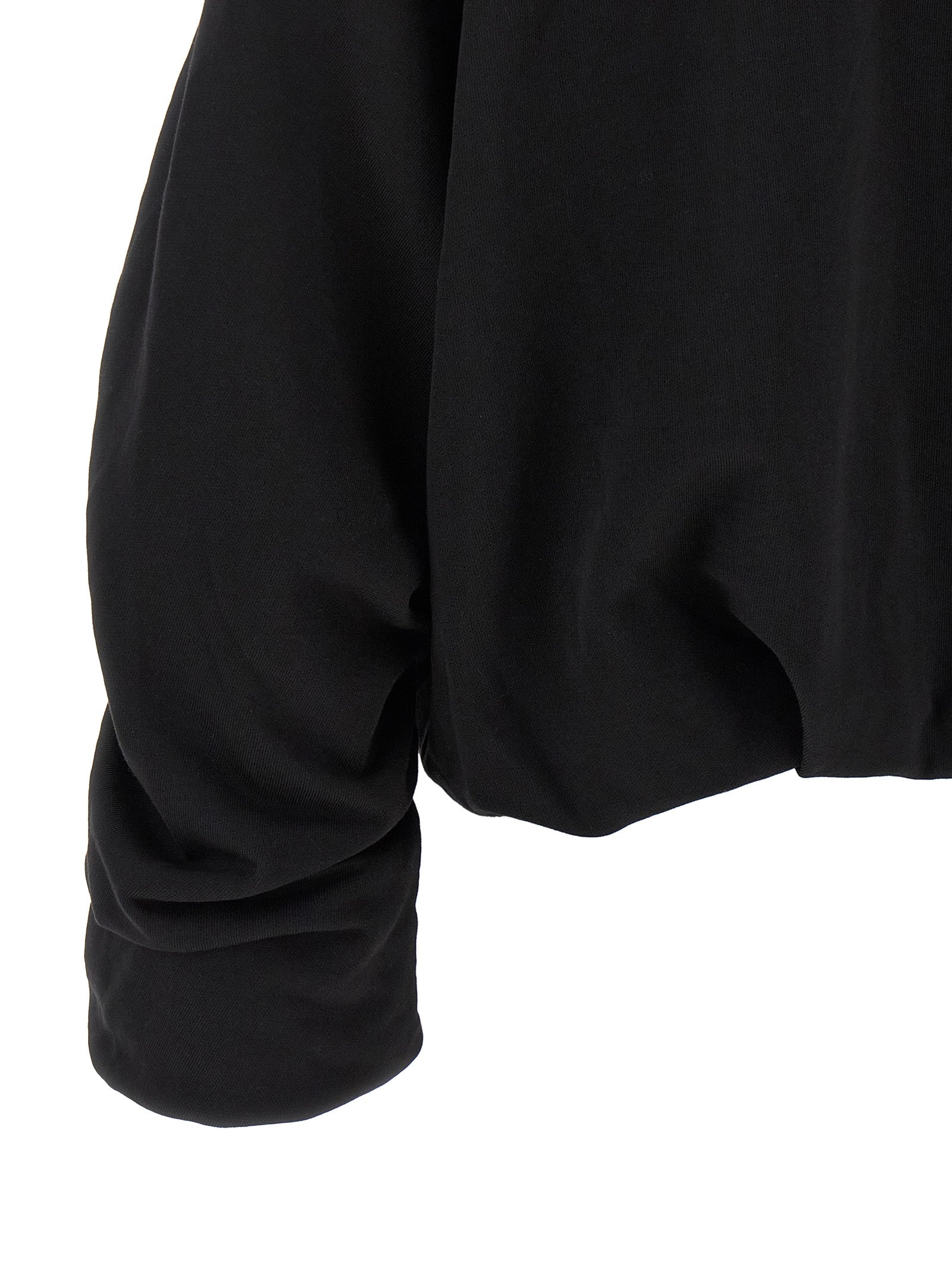 Black Cotton Hoodie