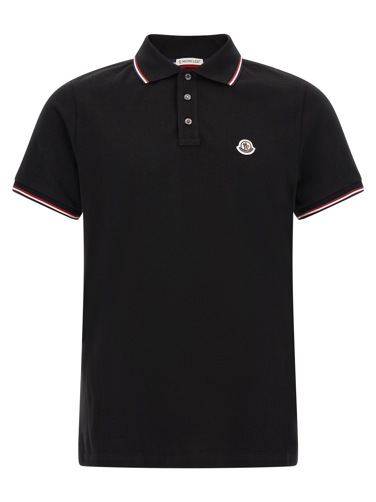 Black Cotton Polo Shirt