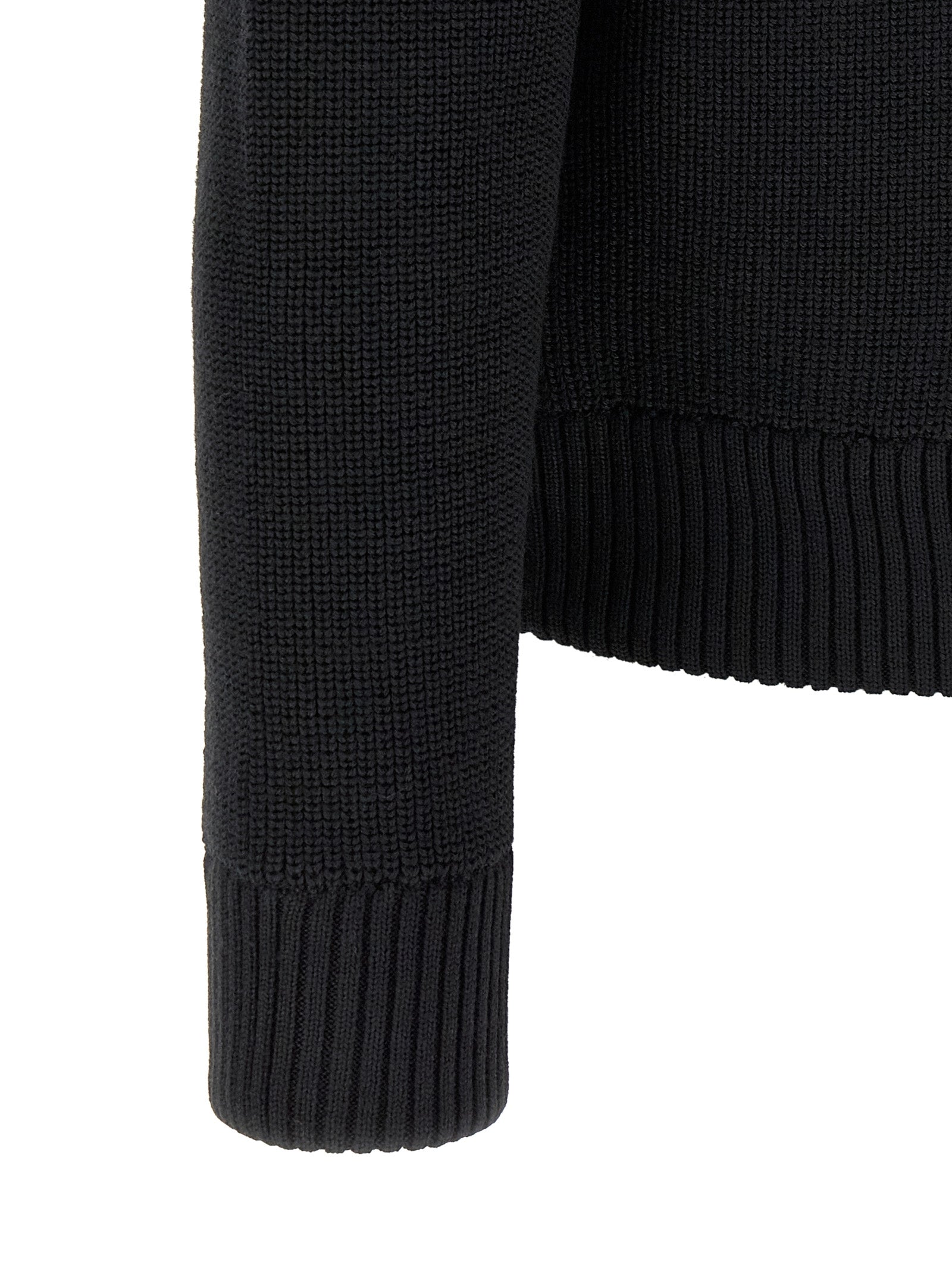 Black Polyamide Cardigan