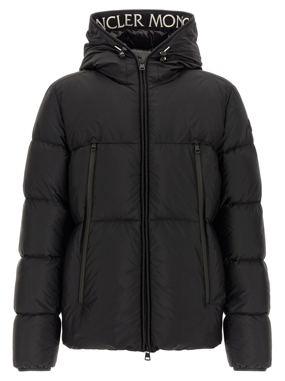 Black Polyamide Full-Length Jacket