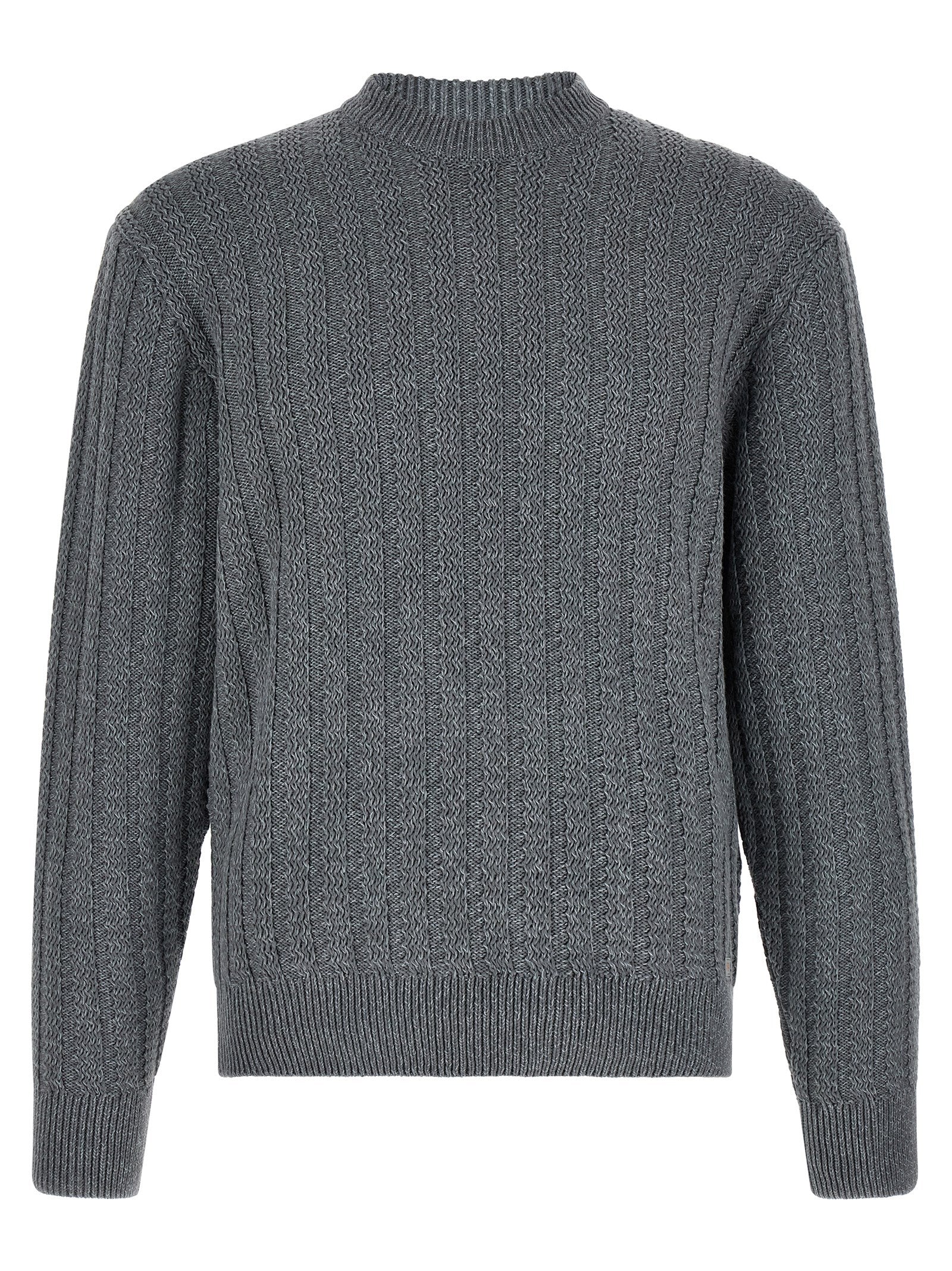 Gray Cotton Cardigan