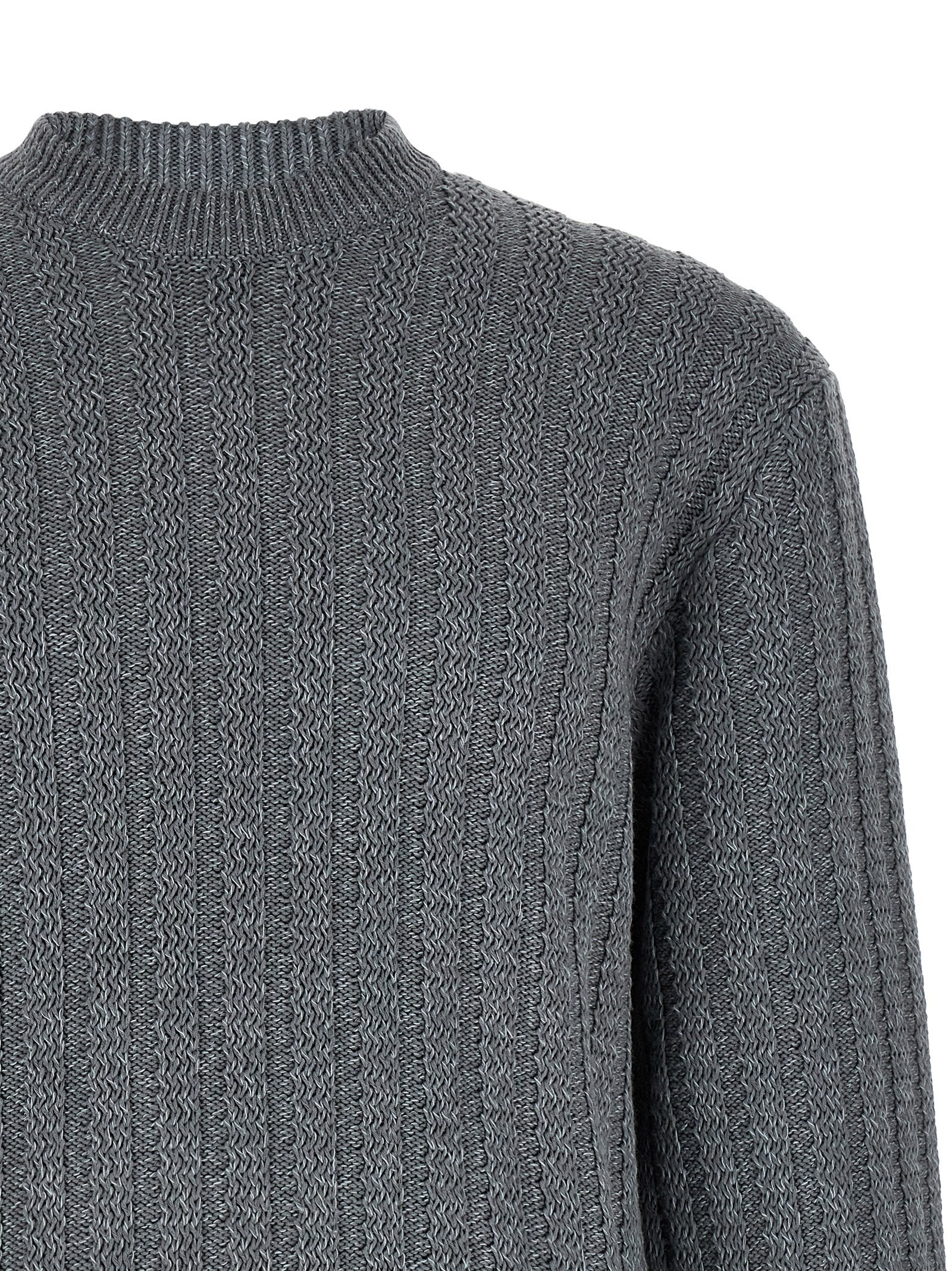 Gray Cotton Cardigan
