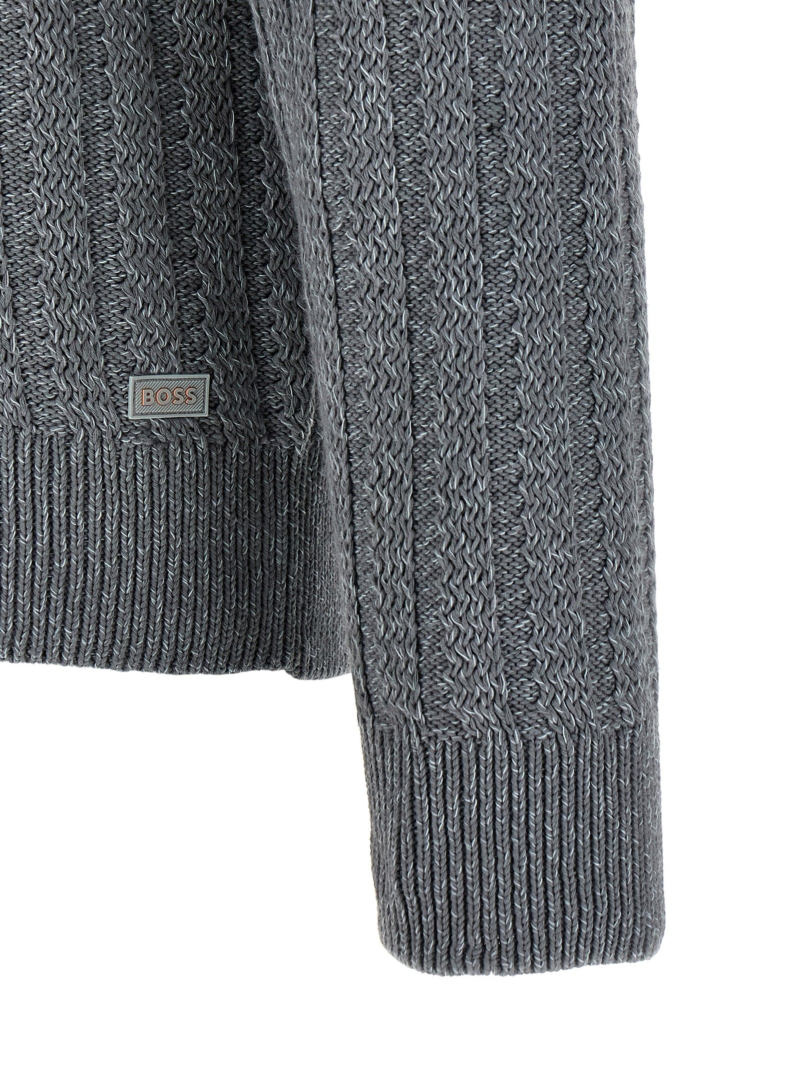 Gray Cotton Cardigan