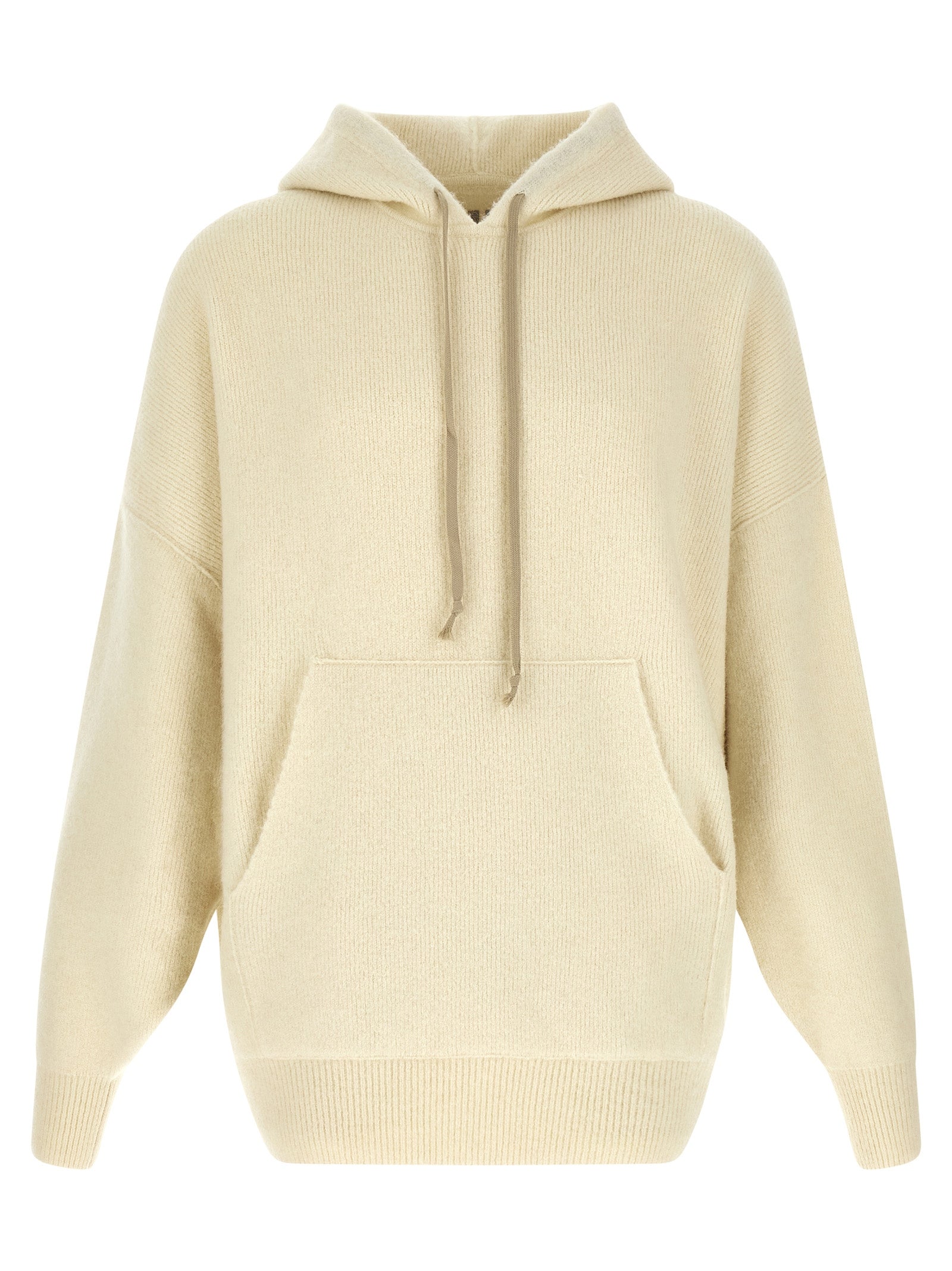 White Marabou Sweatshirt