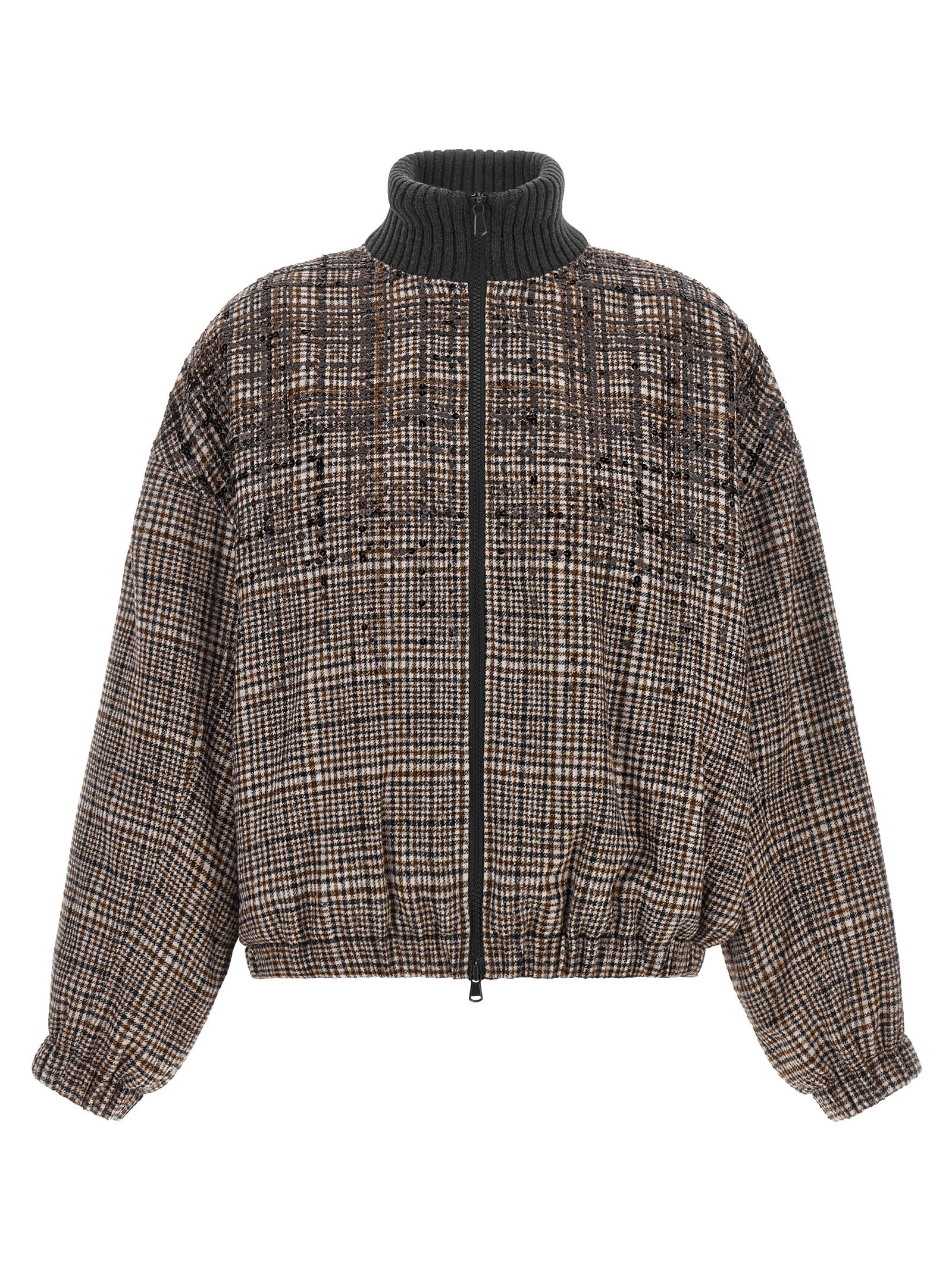 Brown Alpaca Leather Bomber