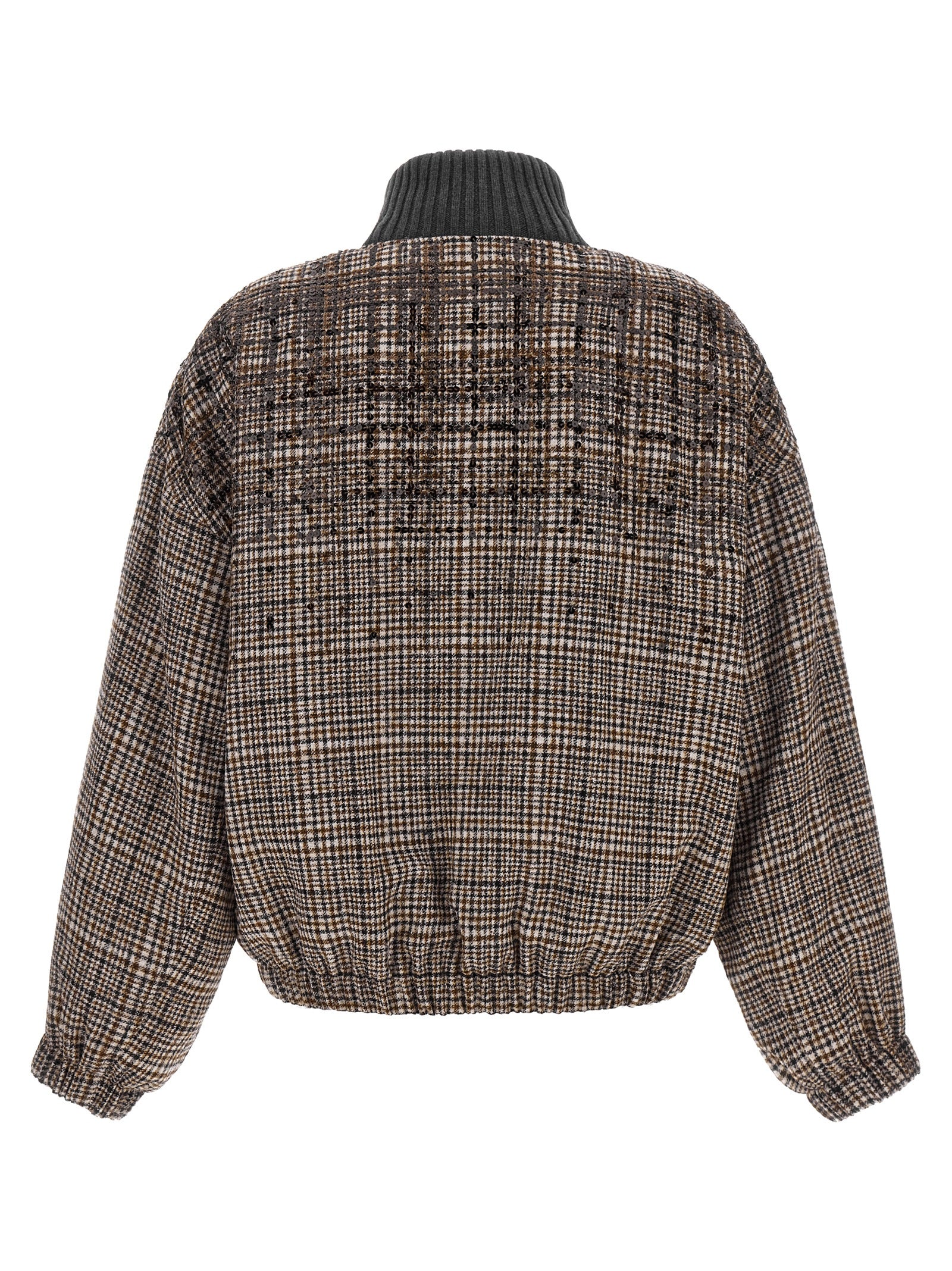 Brown Alpaca Leather Bomber
