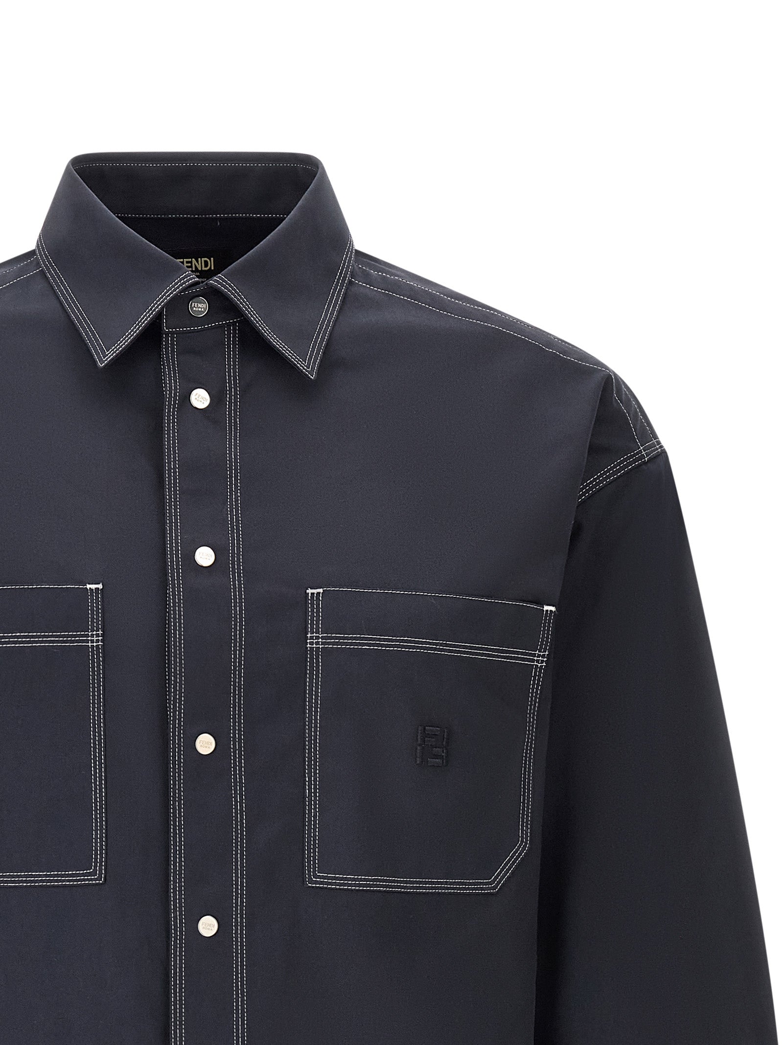 Blue Cotton Blouse