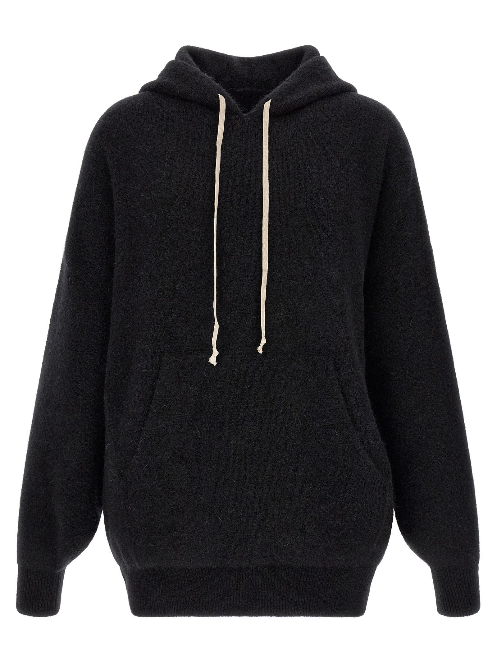 Black Marabou Sweatshirt