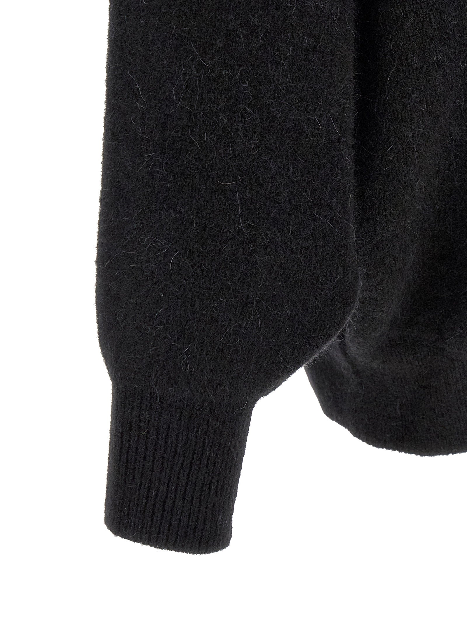 Black Marabou Sweatshirt