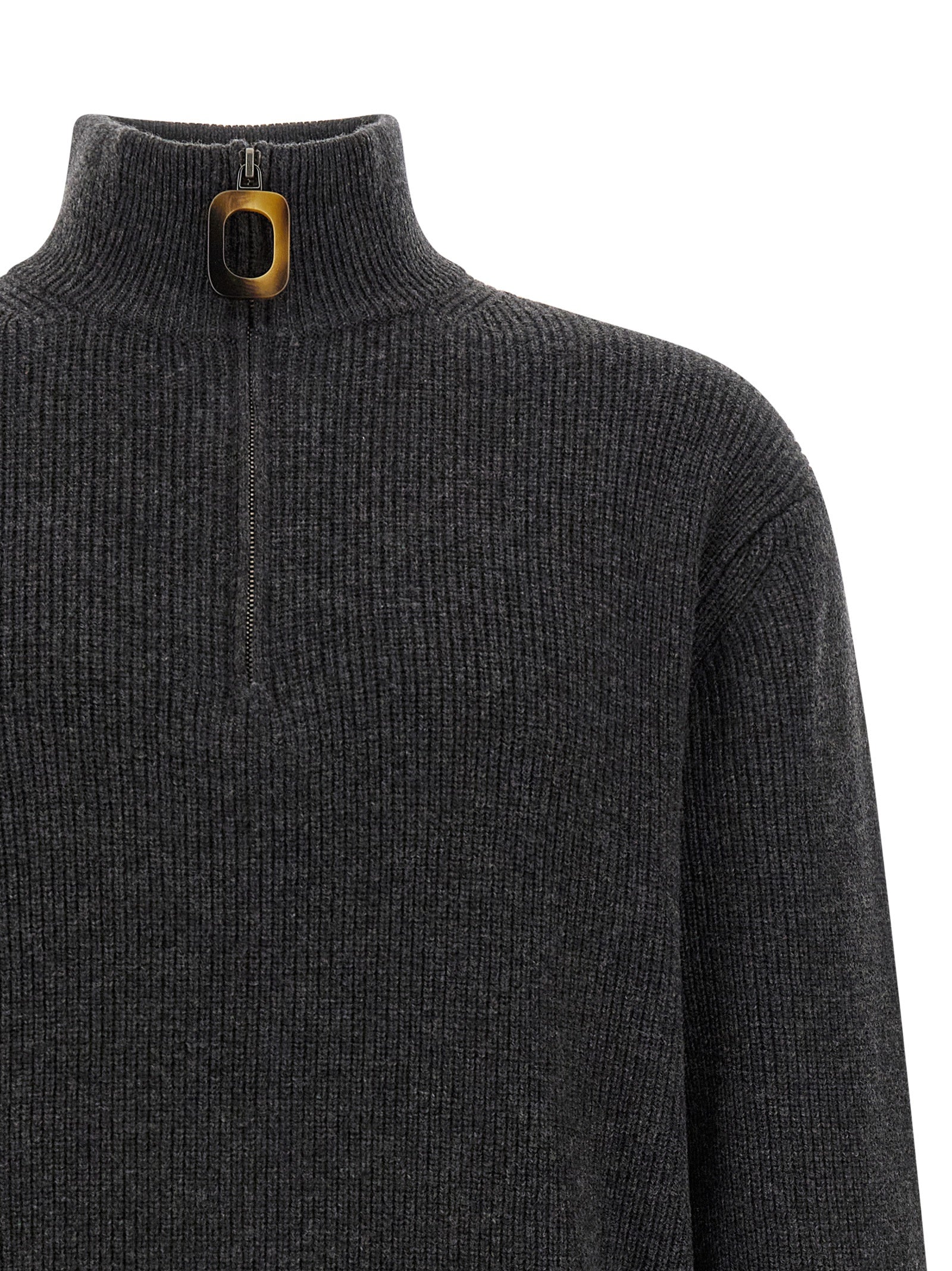 Gray Wool Cardigan