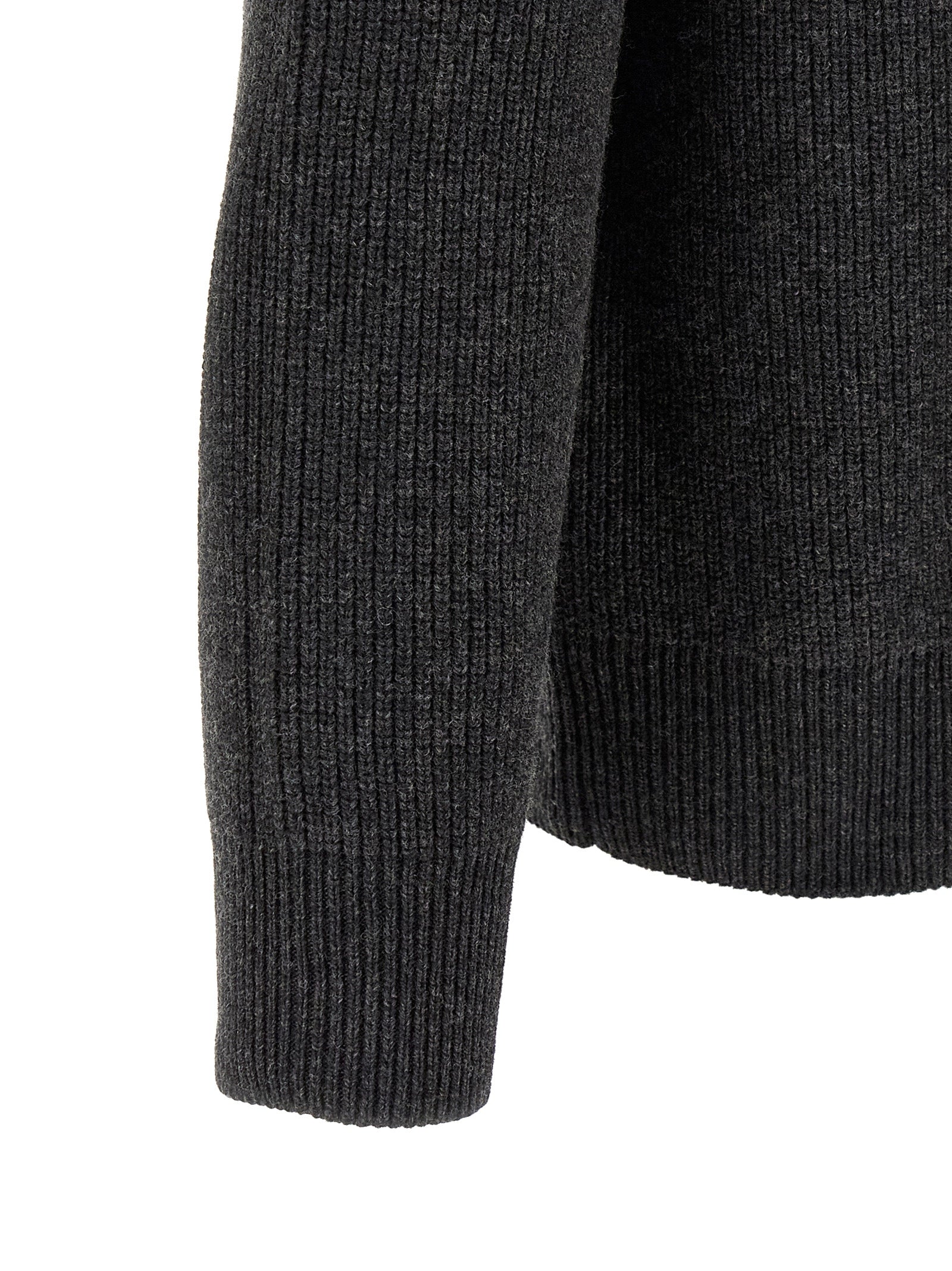Gray Wool Cardigan