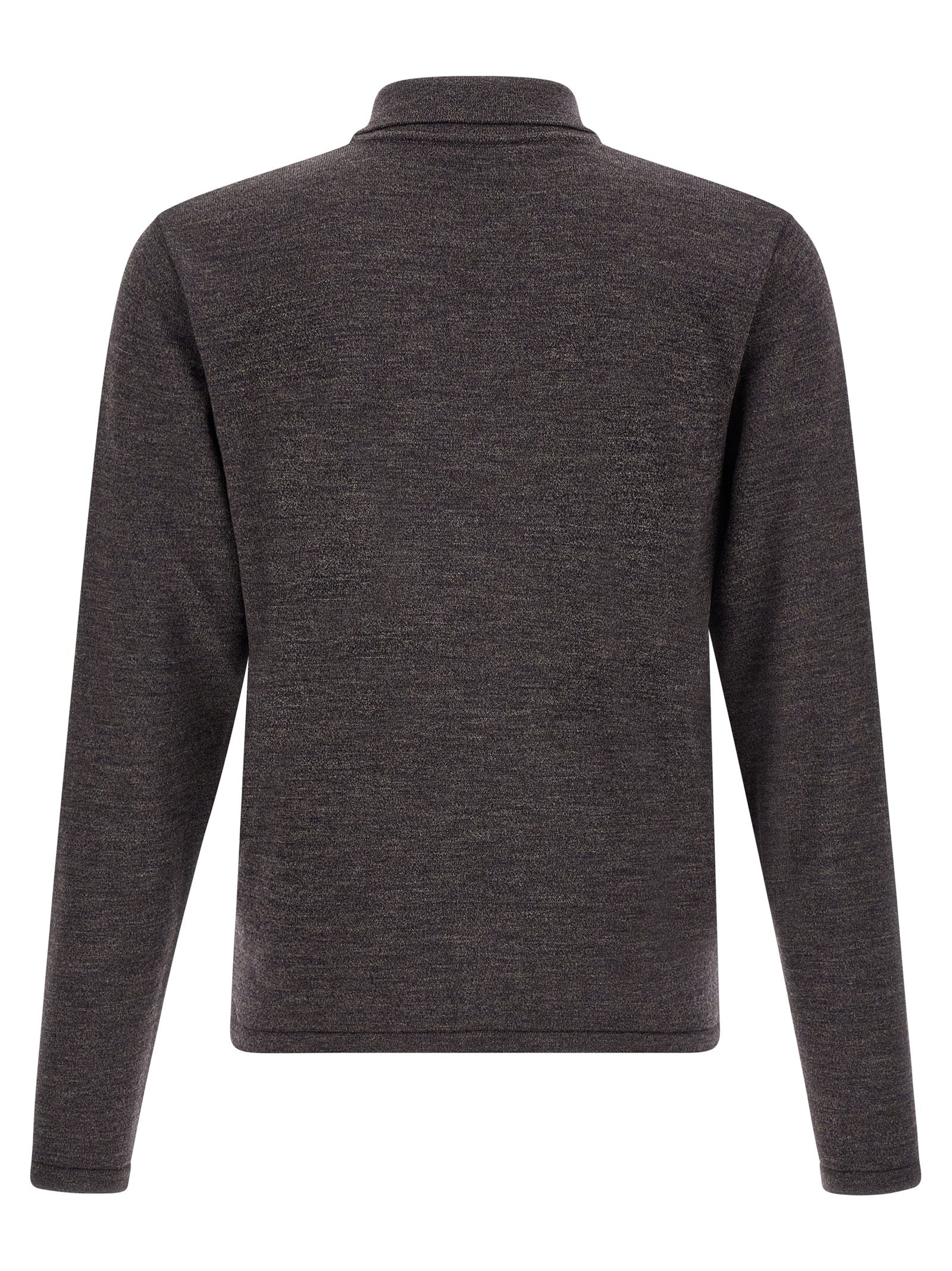 Brown Wool Polo Shirt