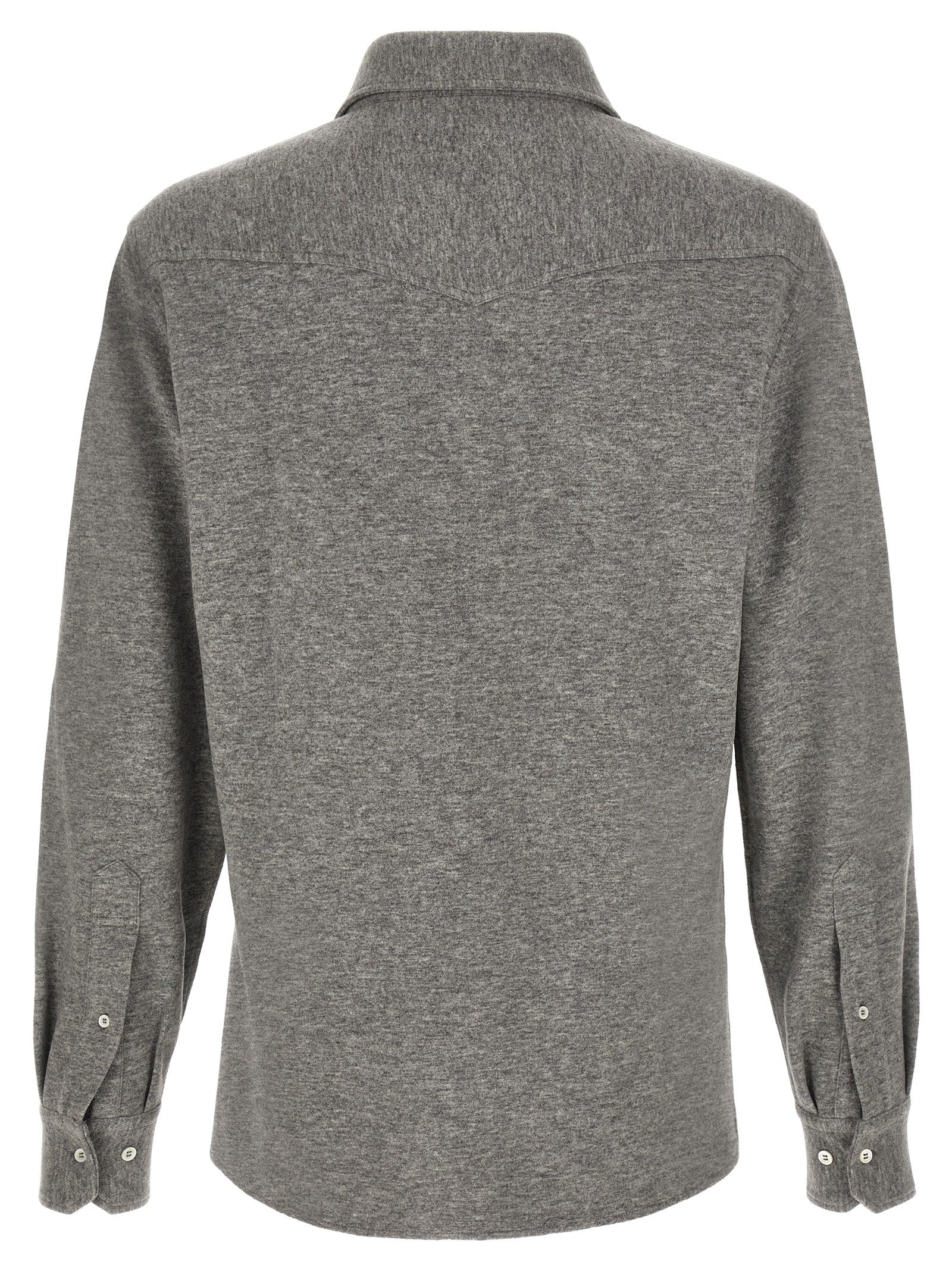 Gray Cashmere Blouse