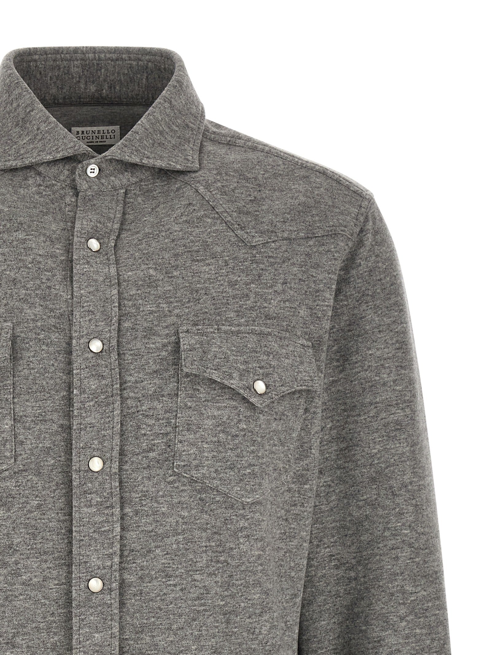 Gray Cashmere Blouse