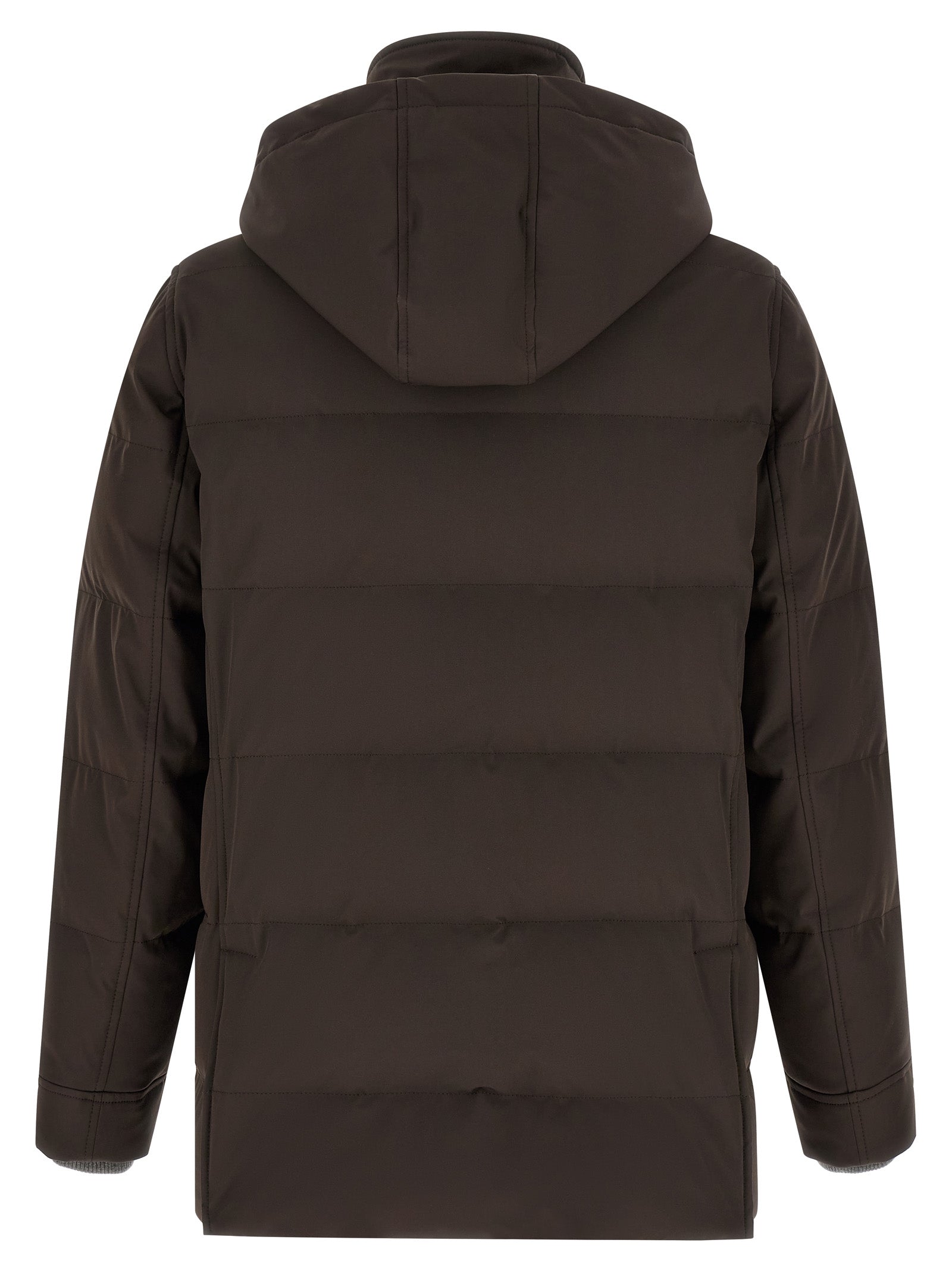 Brown Polyamide Parka