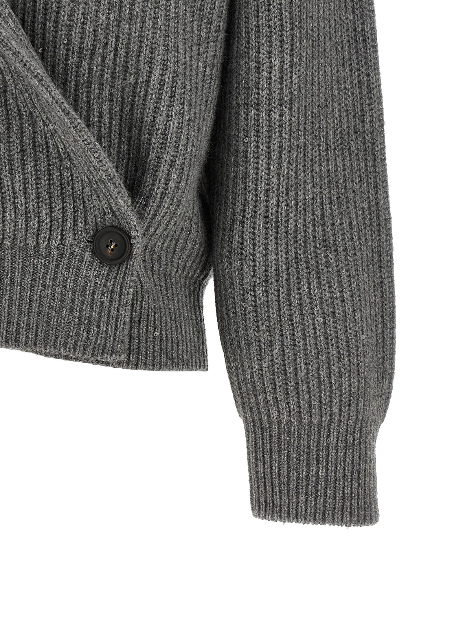 Gray Cashmere Cardigan