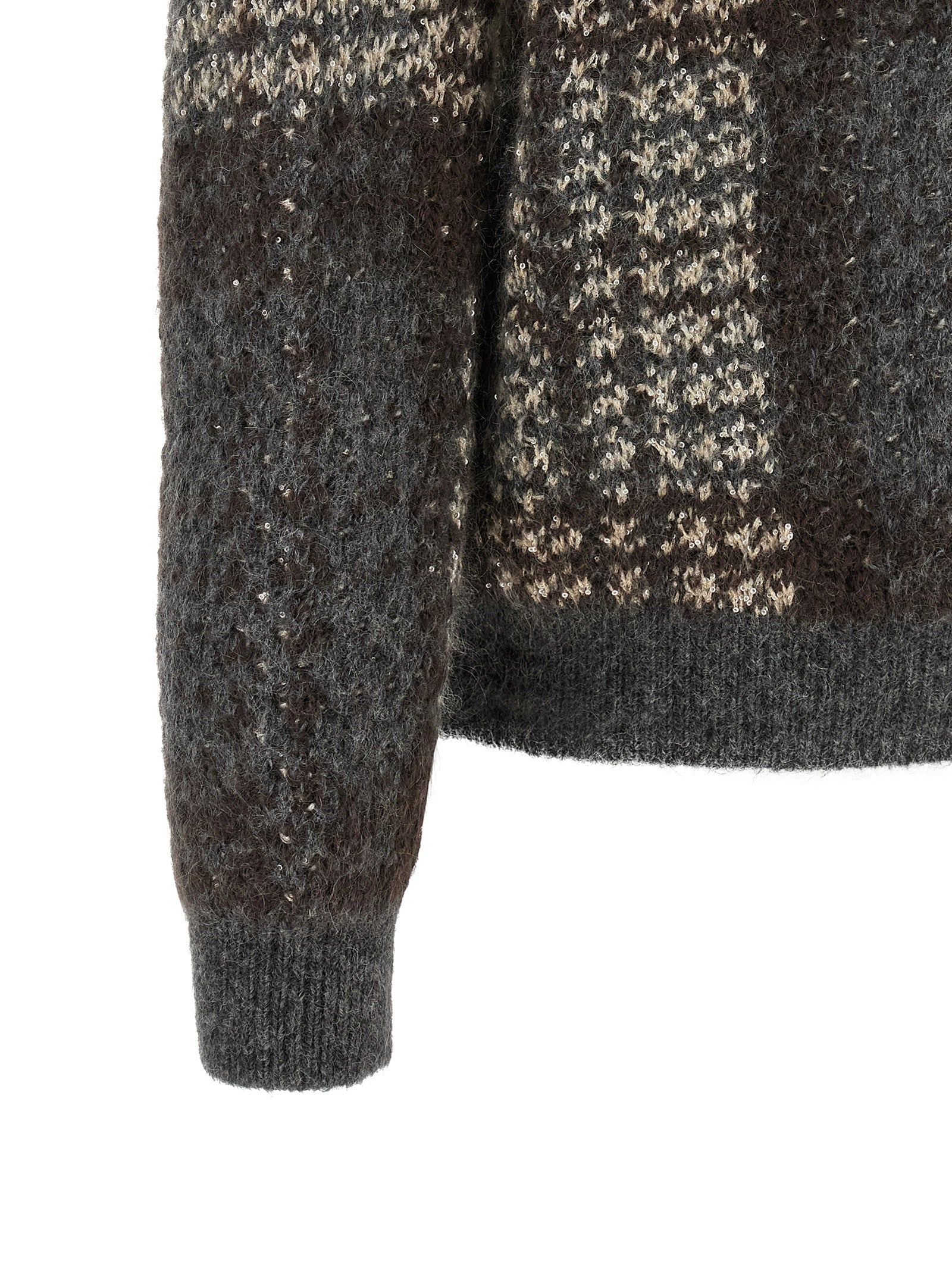 Gray Fabric Cardigan