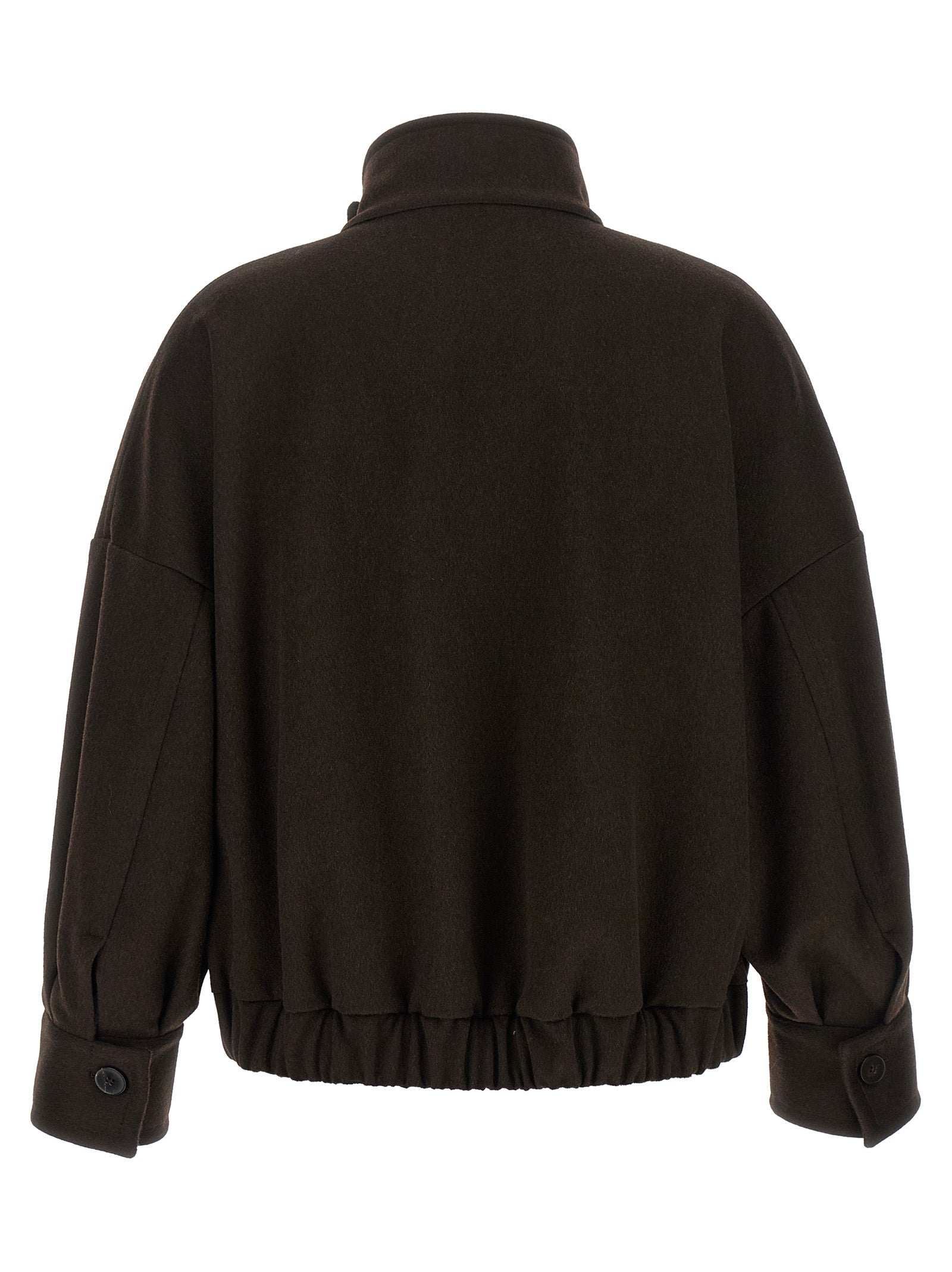Brown Wool Bomber