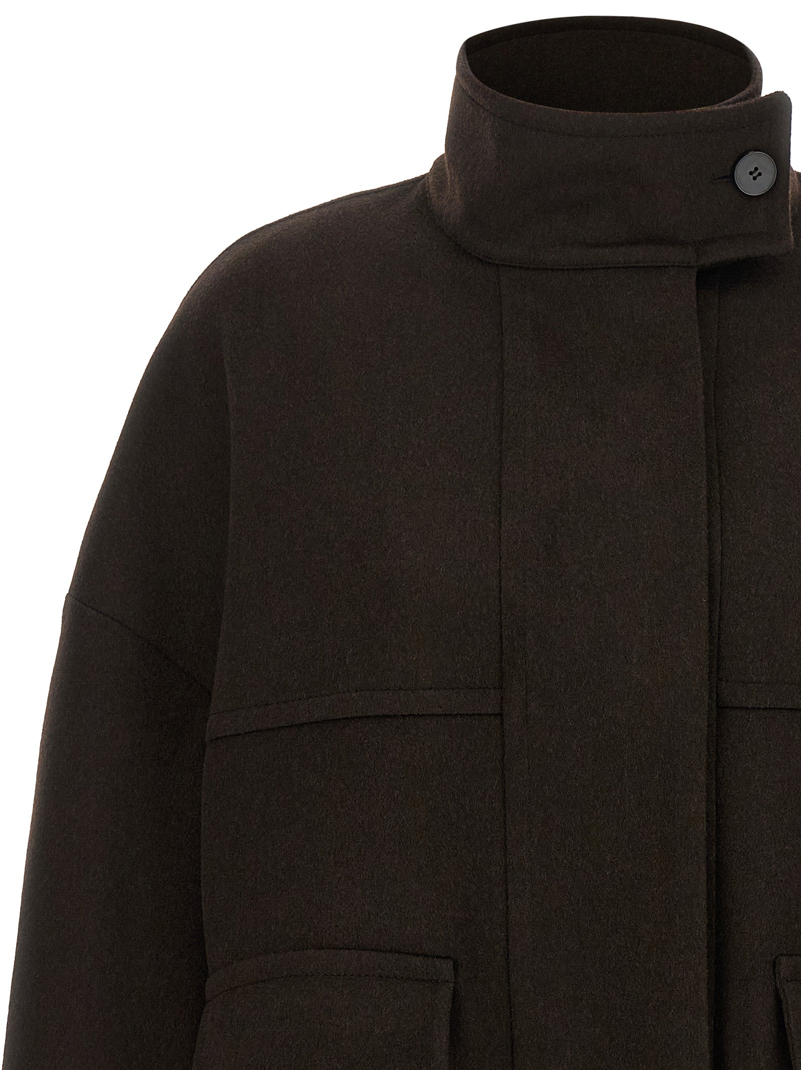 Brown Wool Bomber