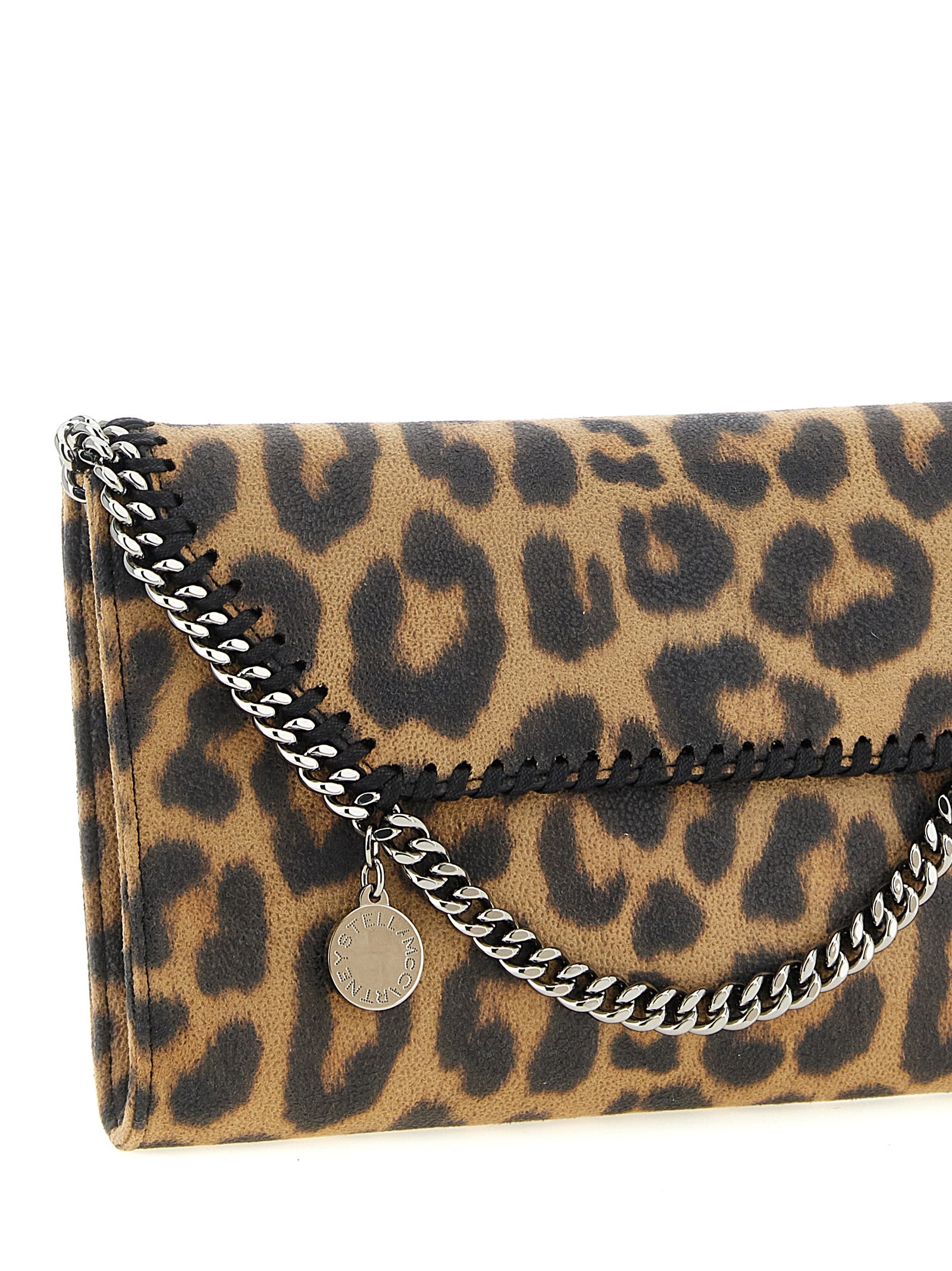 Brown Polyester Clutch Bag