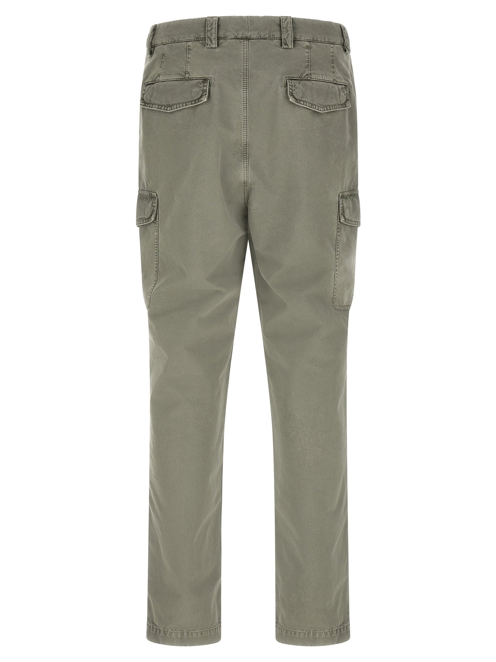 Bicolor Cotton Cargo Pants