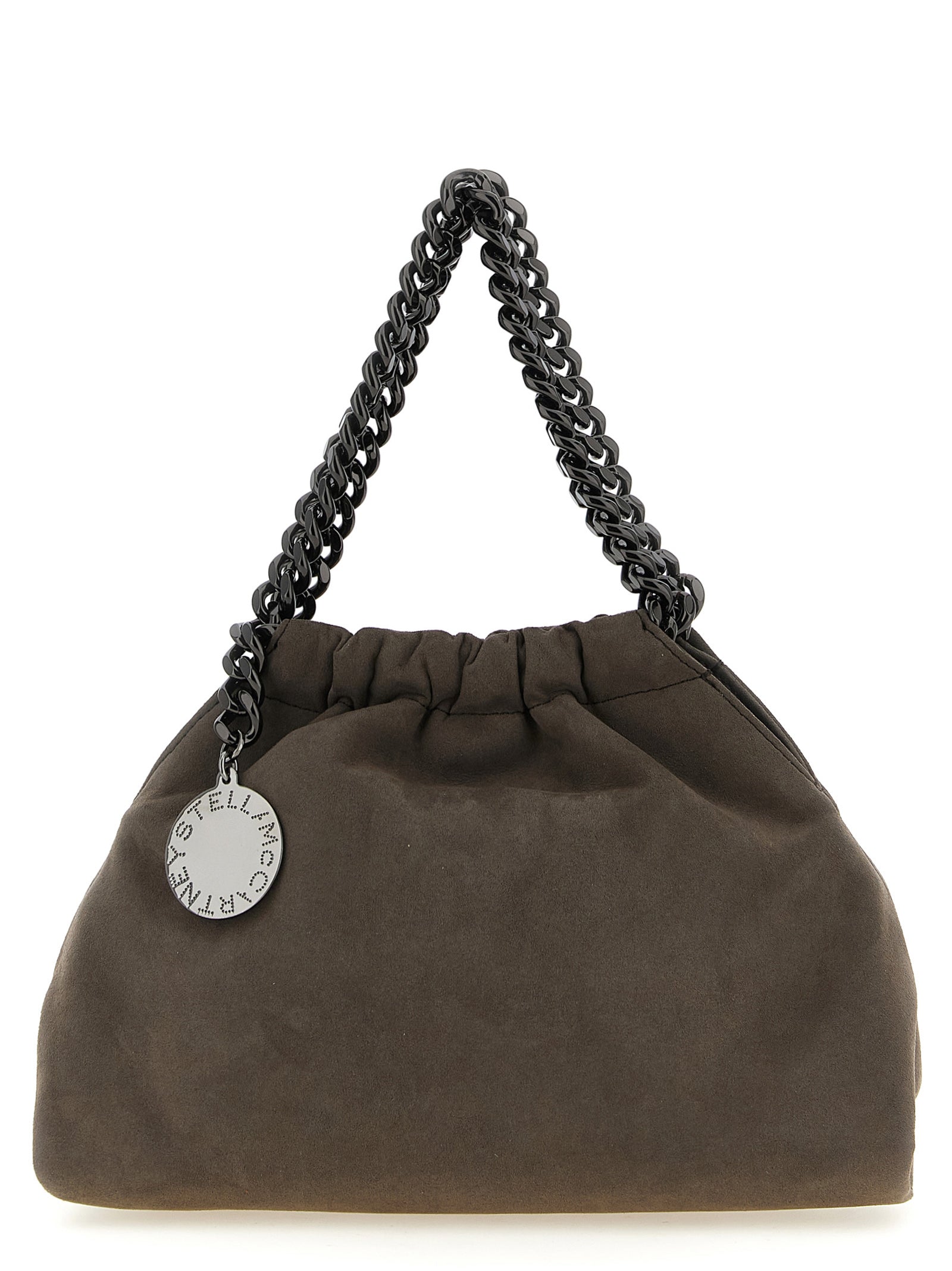 Gray Polyamide Crossbody Bag